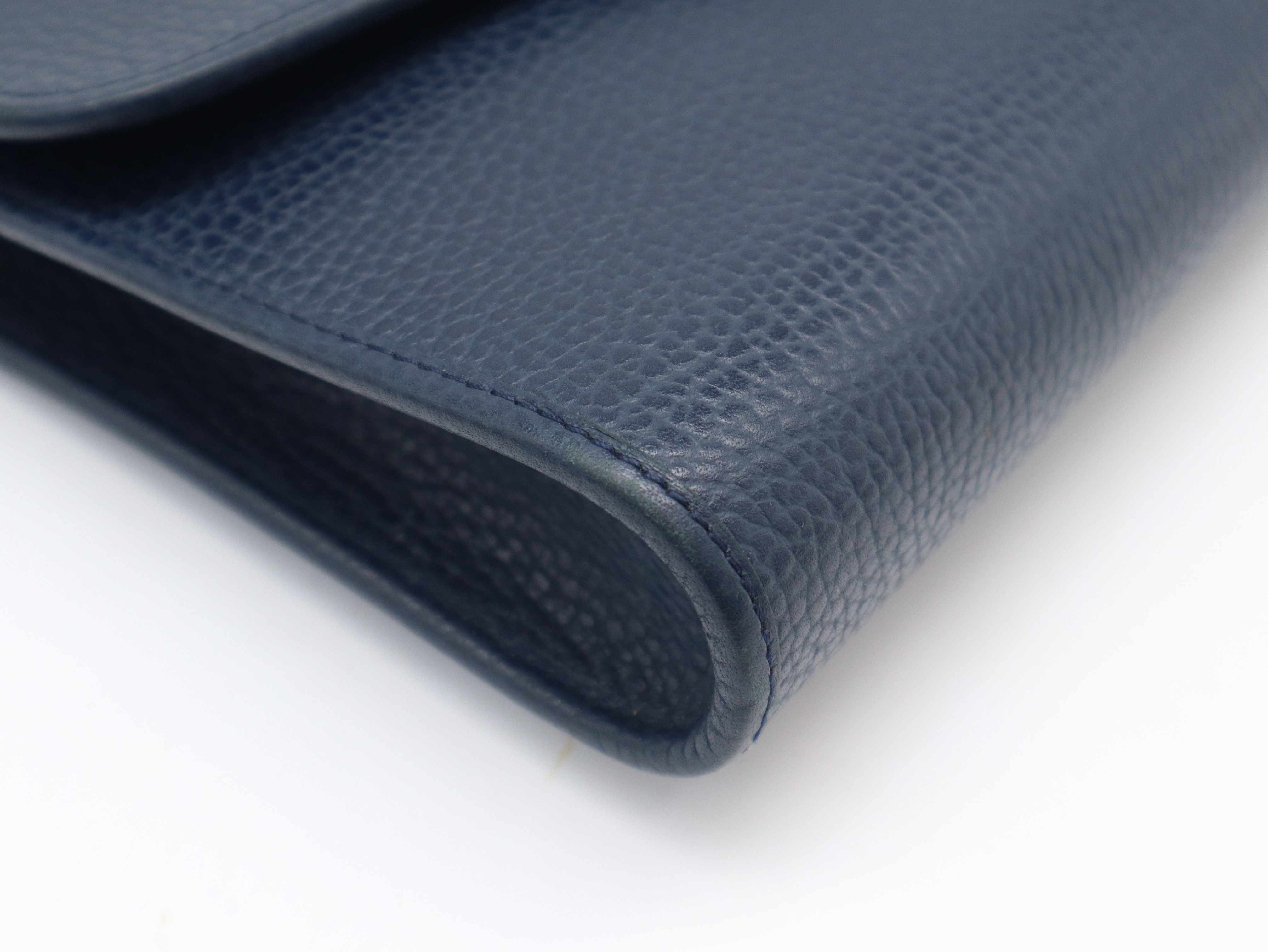 Leather Navy Shoulder Bag — view 7