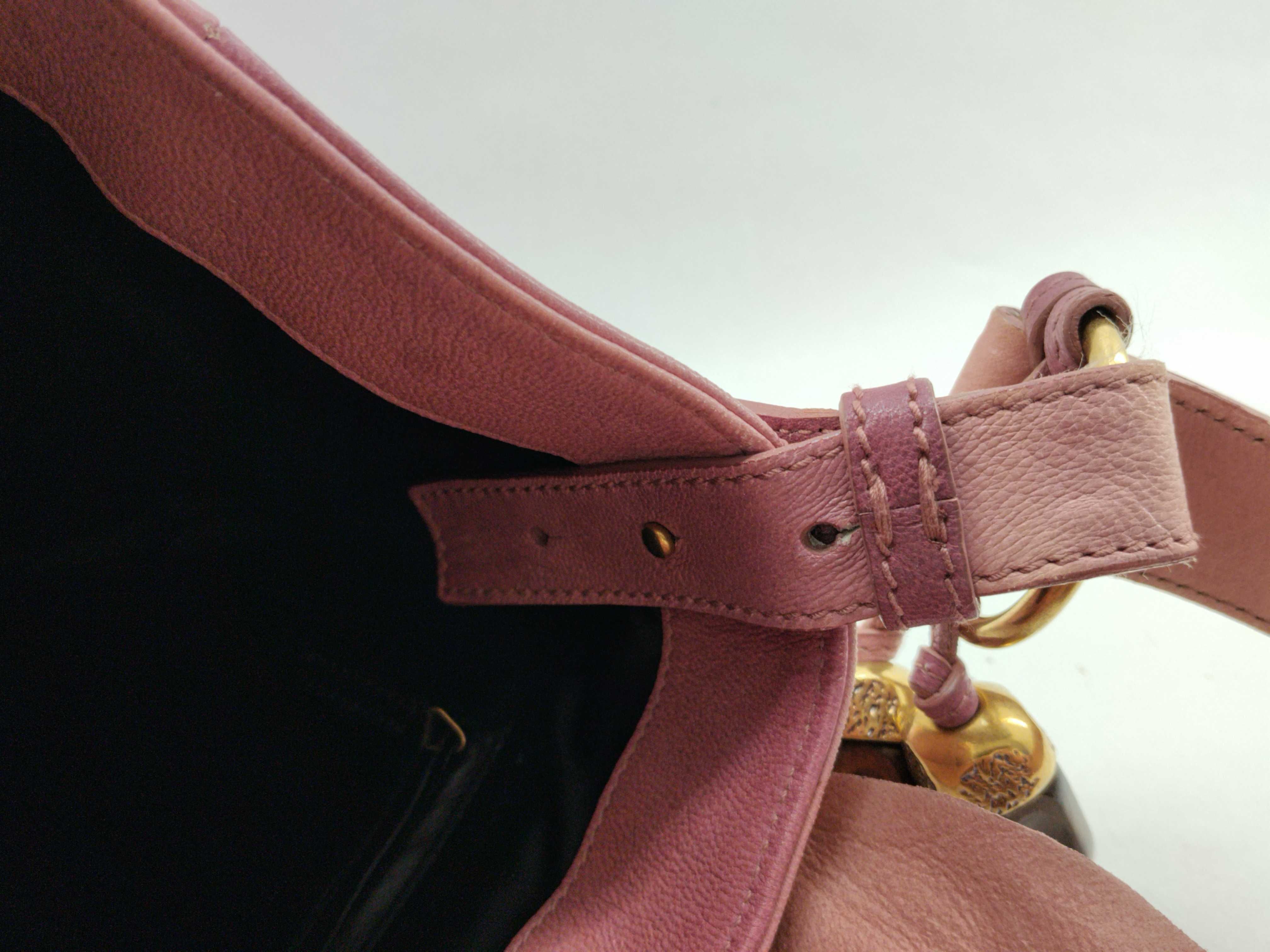 Rive Gauche Ribbon Shoulder Bag, YSL Hobo Bag, Pink Shoulder Bag — view 13