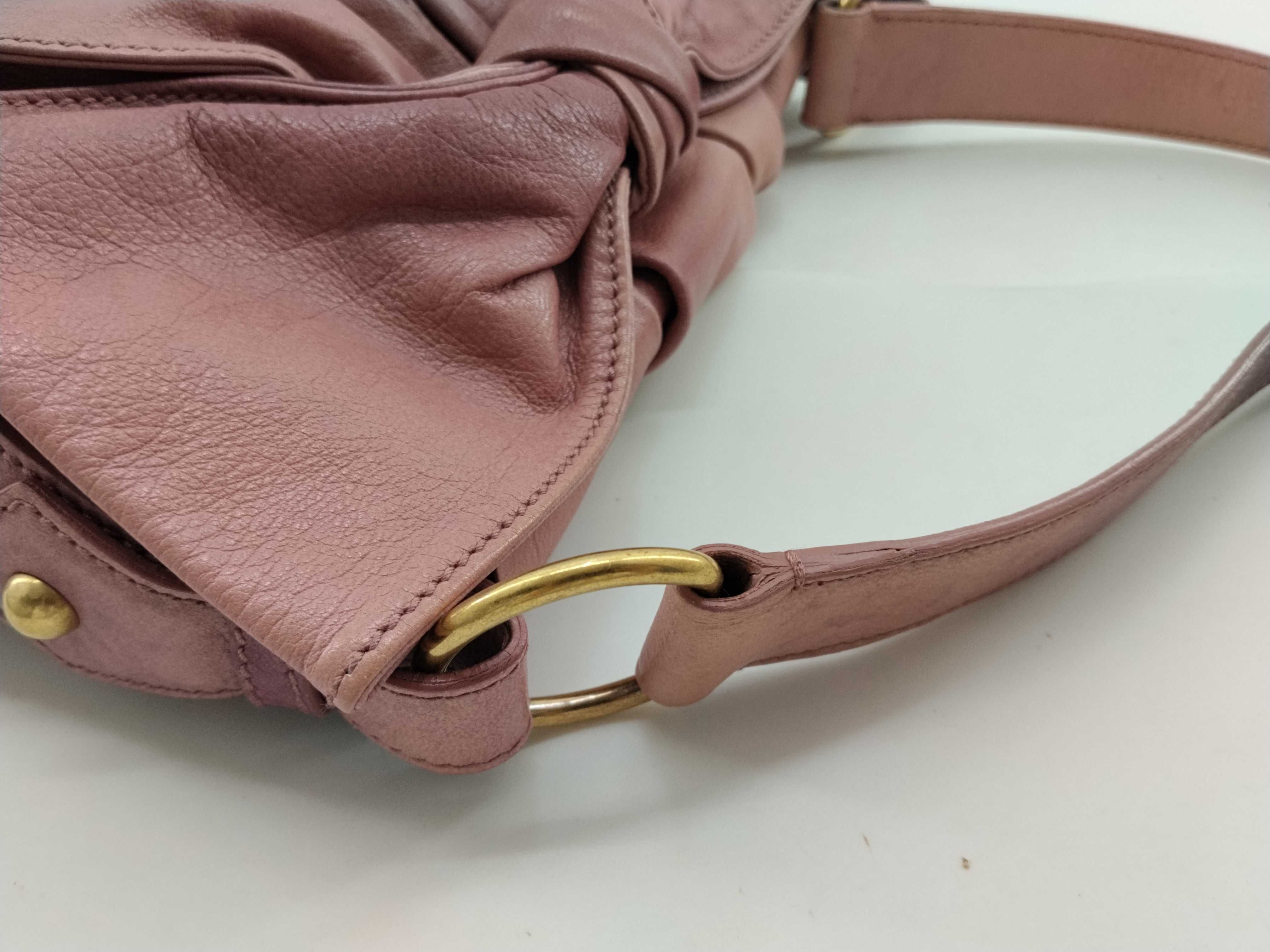 Rive Gauche Ribbon Shoulder Bag, YSL Hobo Bag, Pink Shoulder Bag — view 6