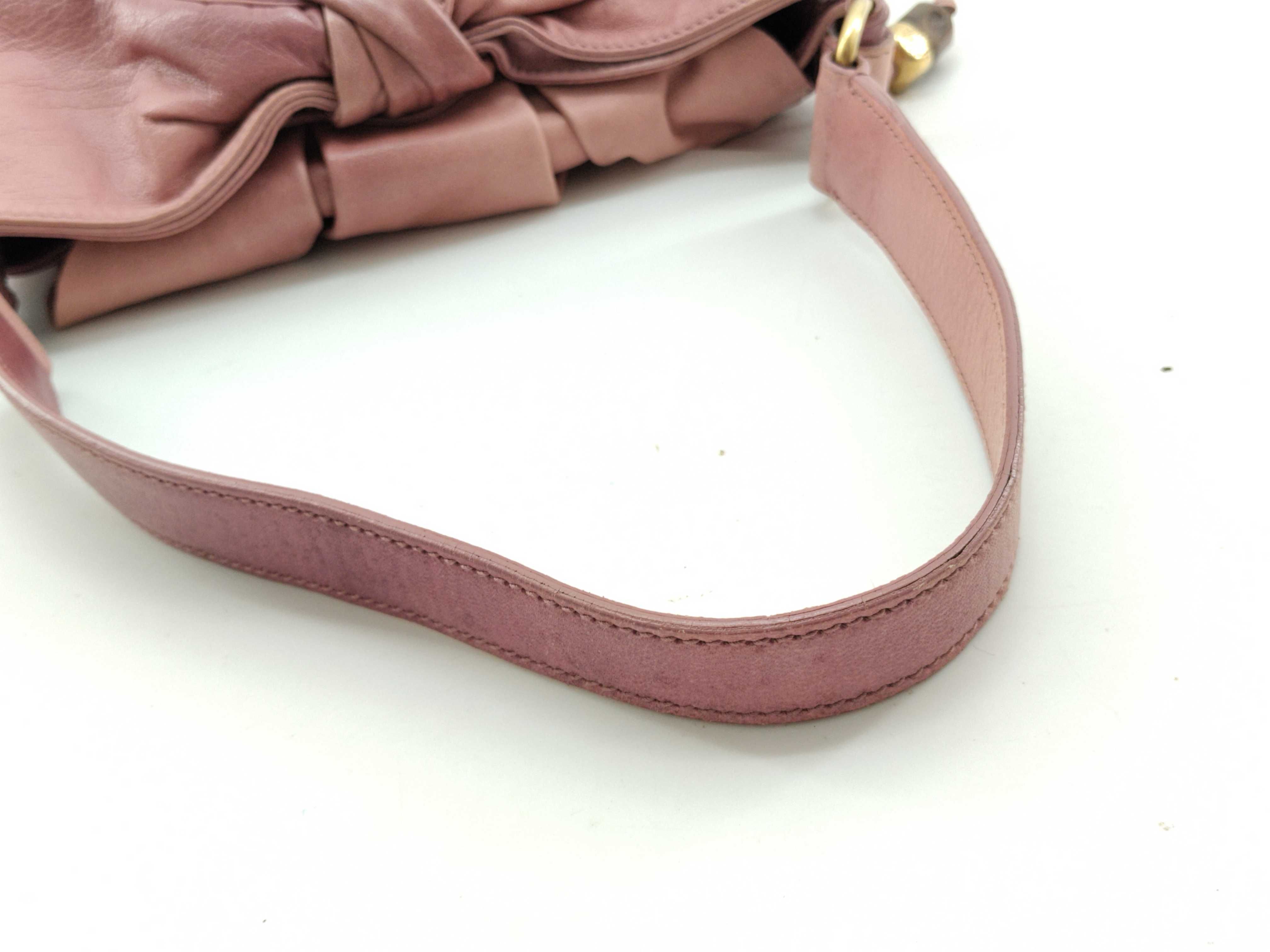 Rive Gauche Ribbon Shoulder Bag, YSL Hobo Bag, Pink Shoulder Bag — view 8