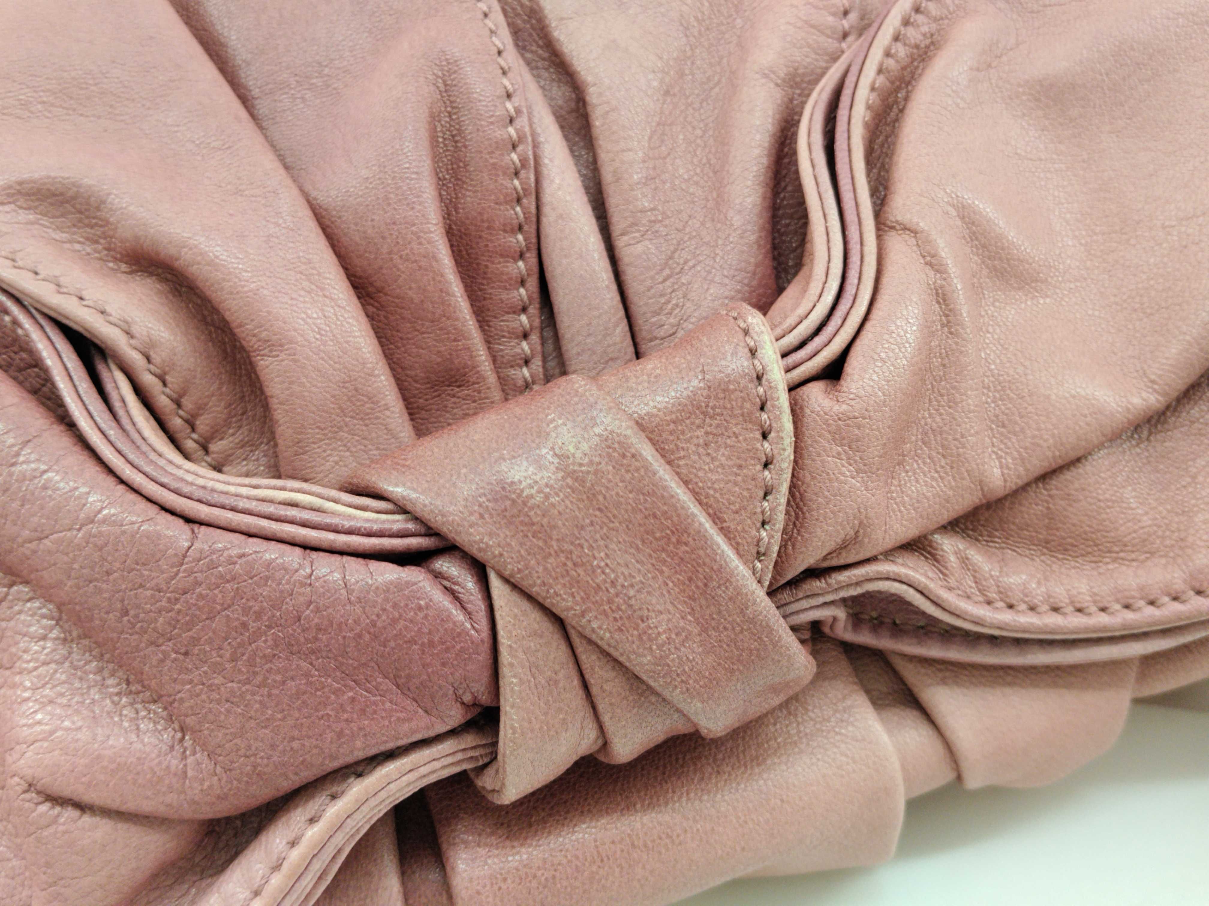 Rive Gauche Ribbon Shoulder Bag, YSL Hobo Bag, Pink Shoulder Bag — view 9