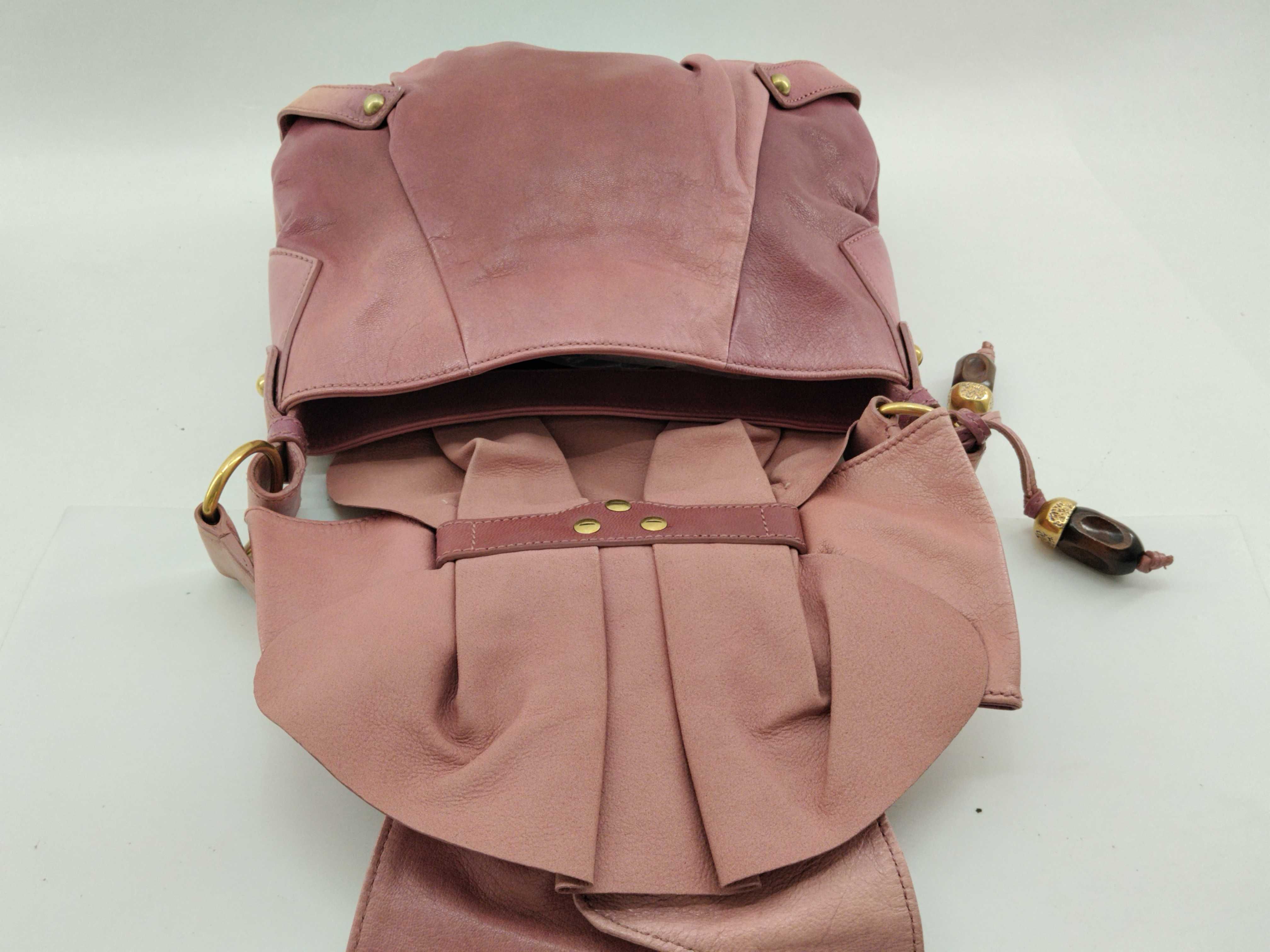 Rive Gauche Ribbon Shoulder Bag, YSL Hobo Bag, Pink Shoulder Bag — view 10