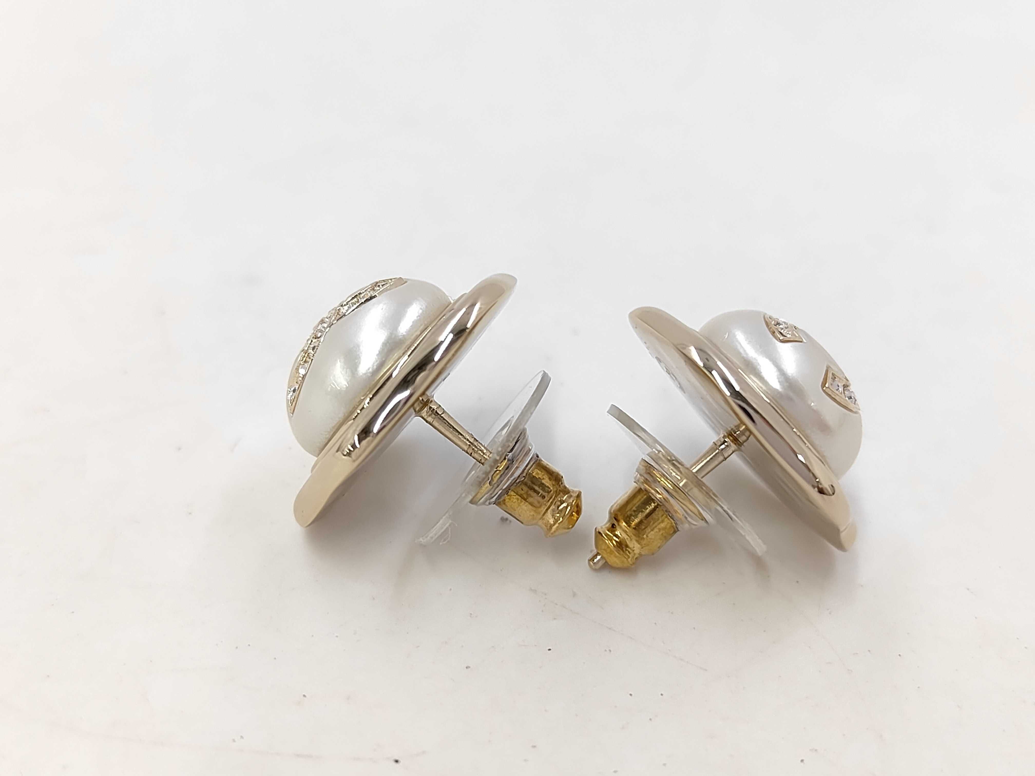 earrings, Coco Mark, stone, pearl, B22S earrings — view 3