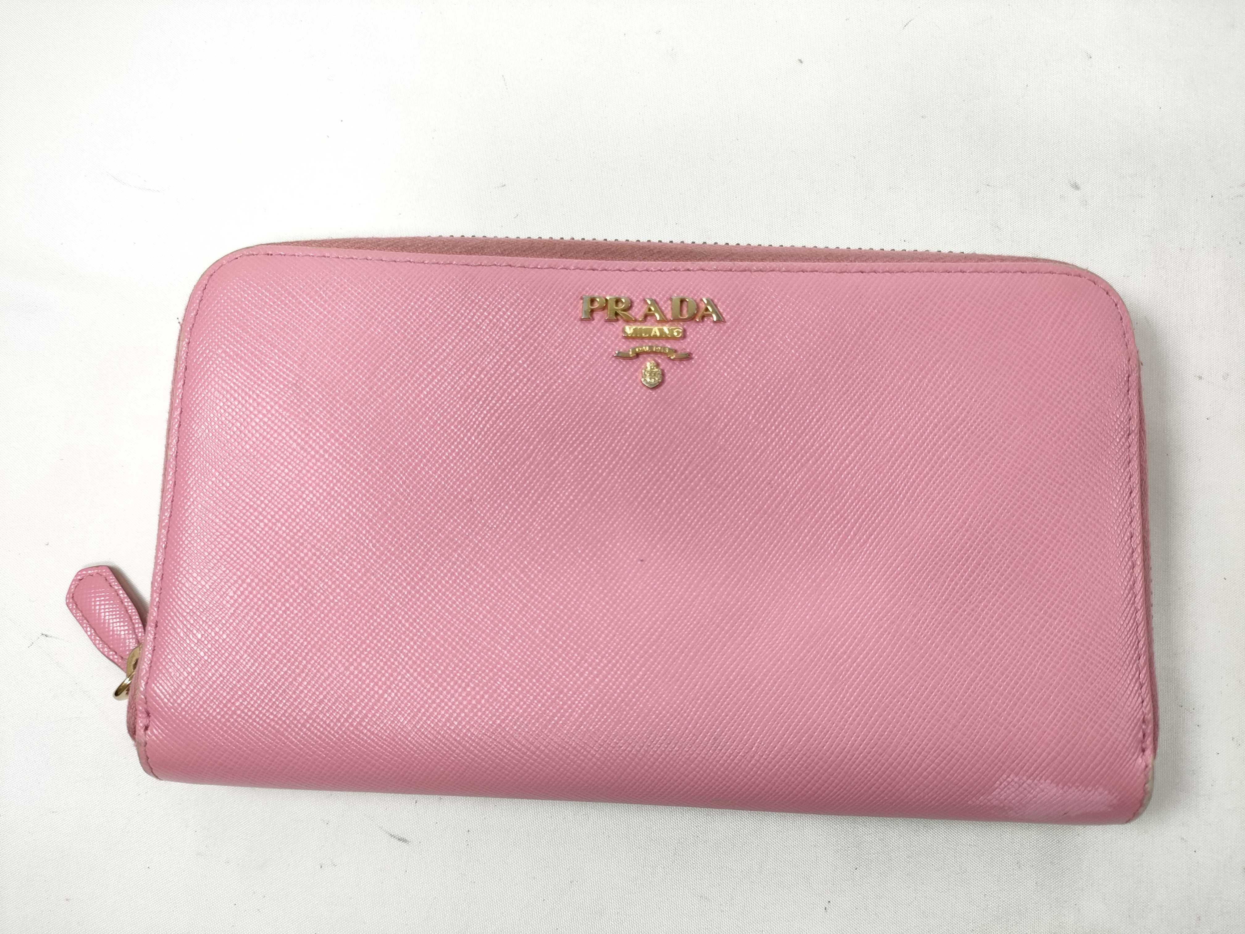 Pink Zip-Around Long Wallet