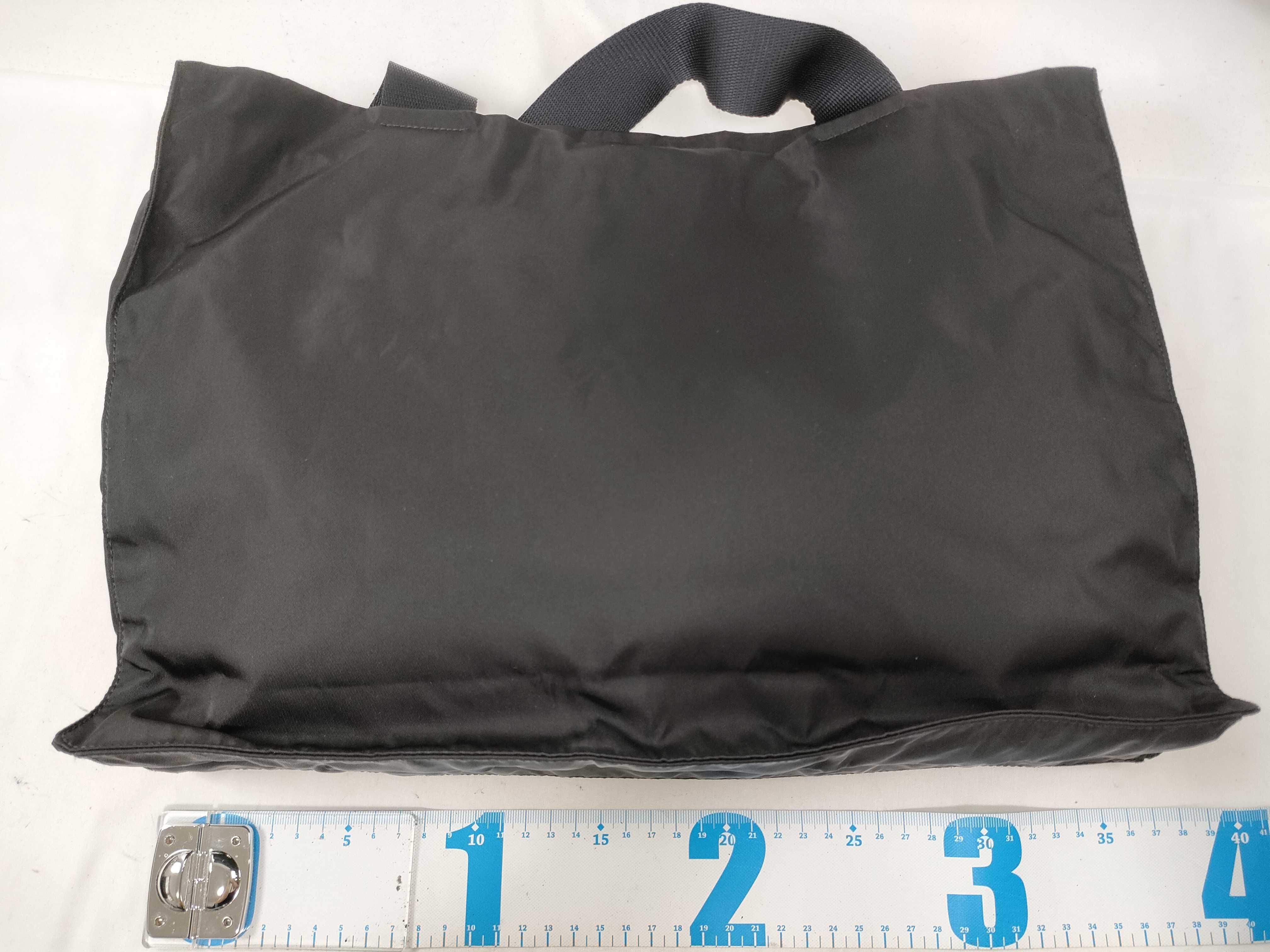 Nylon Tote Bag, Black Tote Bag — view 2
