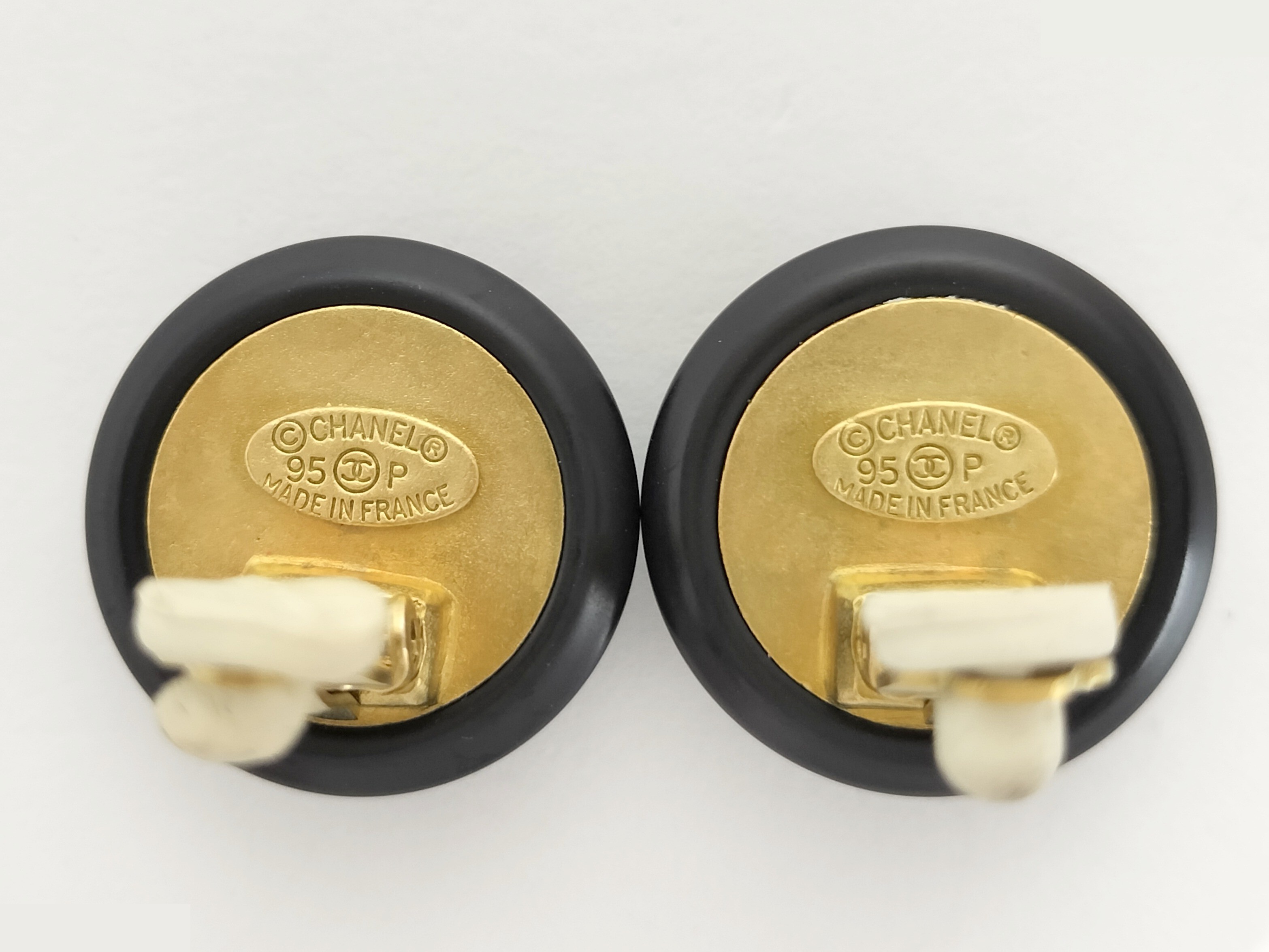 Coco Black Gold Earrings — view 2