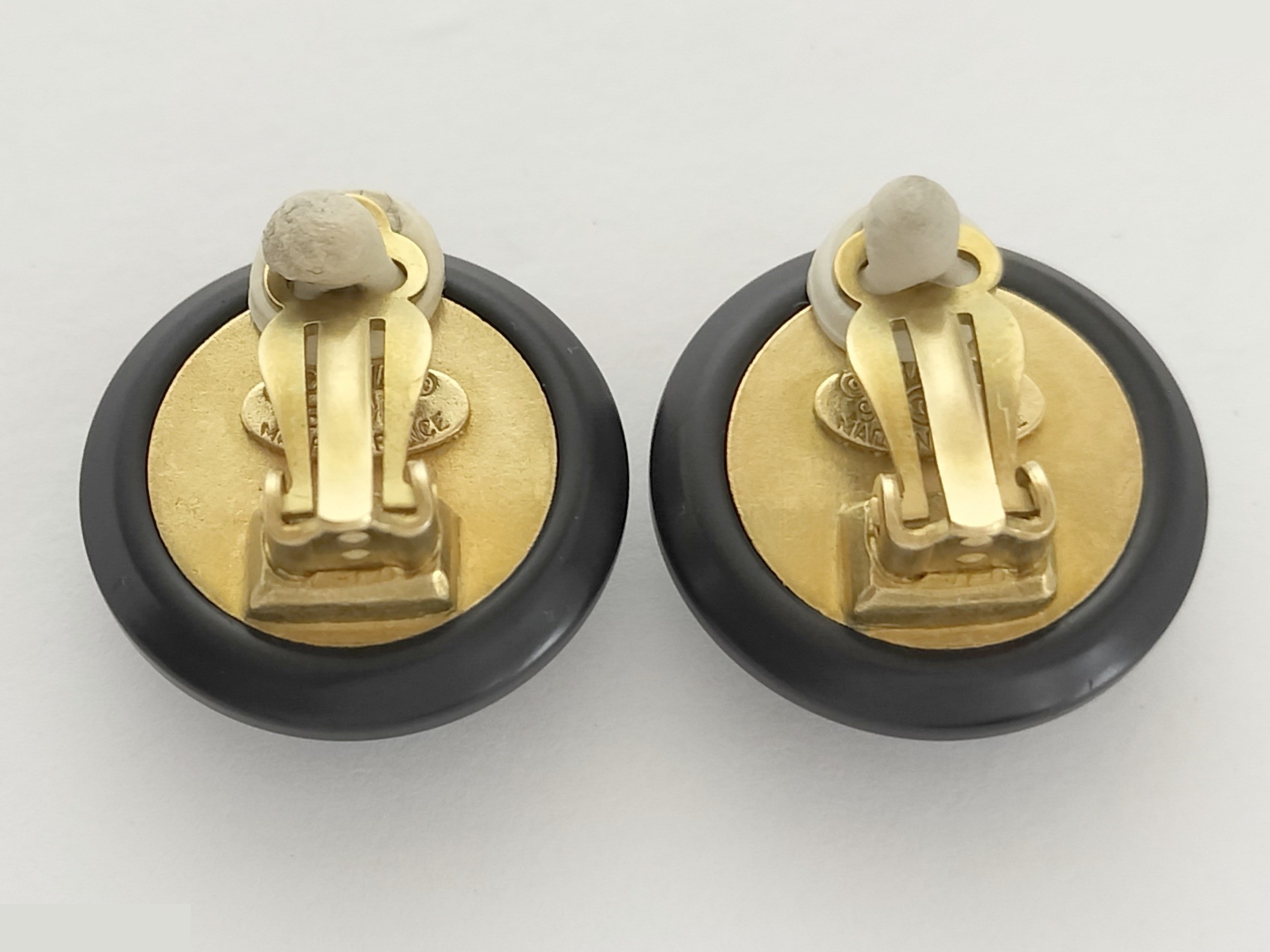 Coco Black Gold Earrings — view 4