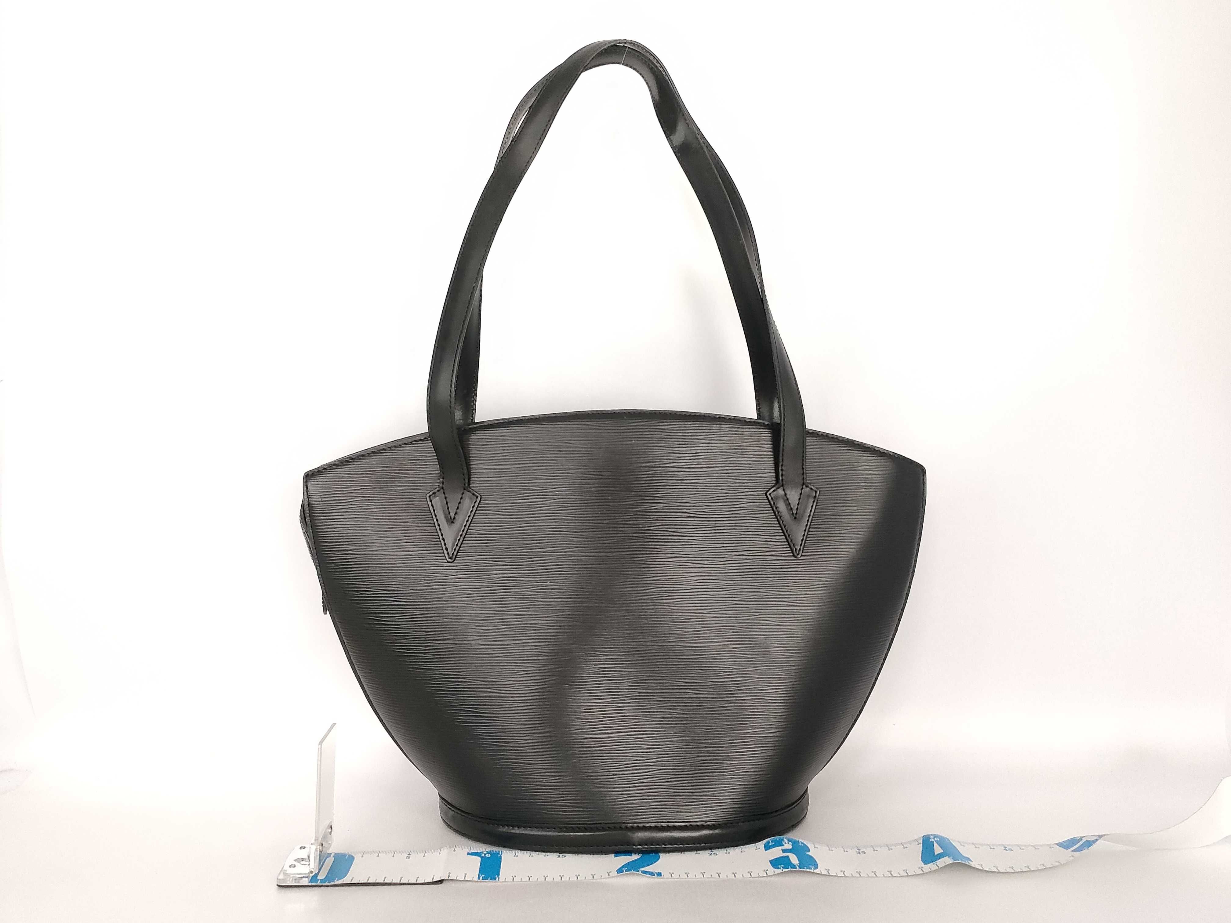 Epi Leather, Saint Jacques Epi Leather, Black Tote Bag, Noir Tote Bag — view 2