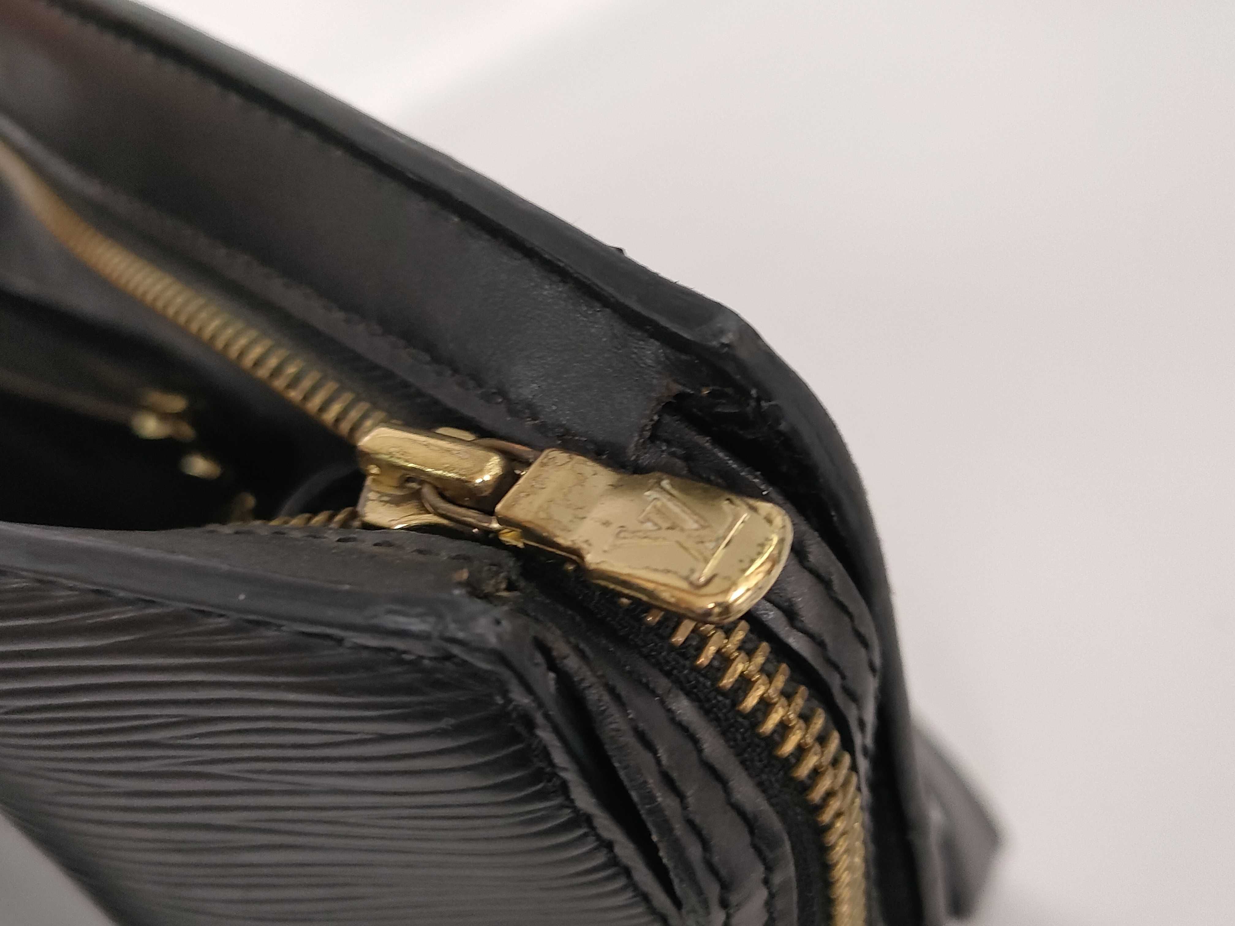 Epi Leather, Saint Jacques Epi Leather, Black Tote Bag, Noir Tote Bag — view 14