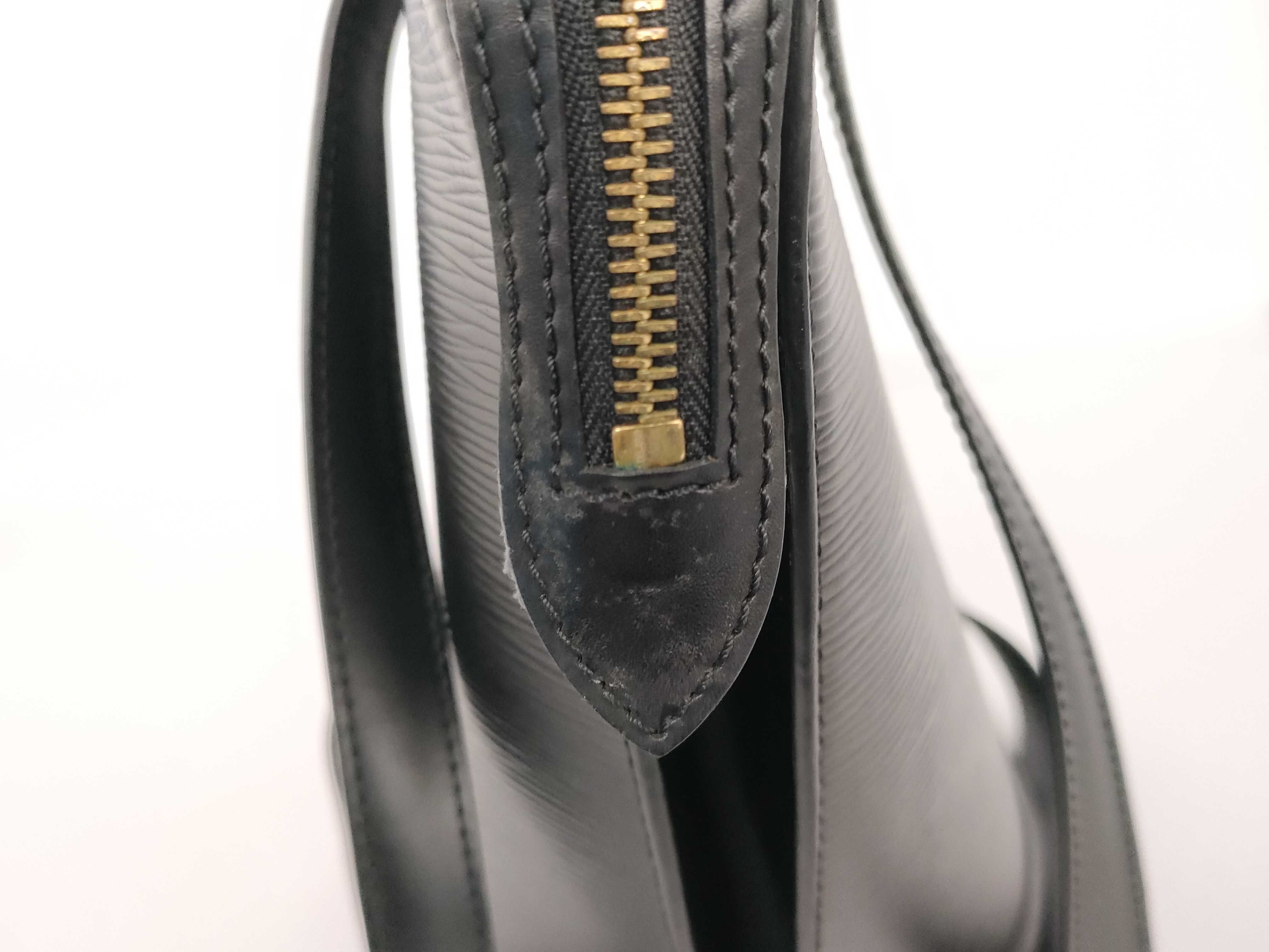 Epi Leather, Saint Jacques Epi Leather, Black Tote Bag, Noir Tote Bag — view 15