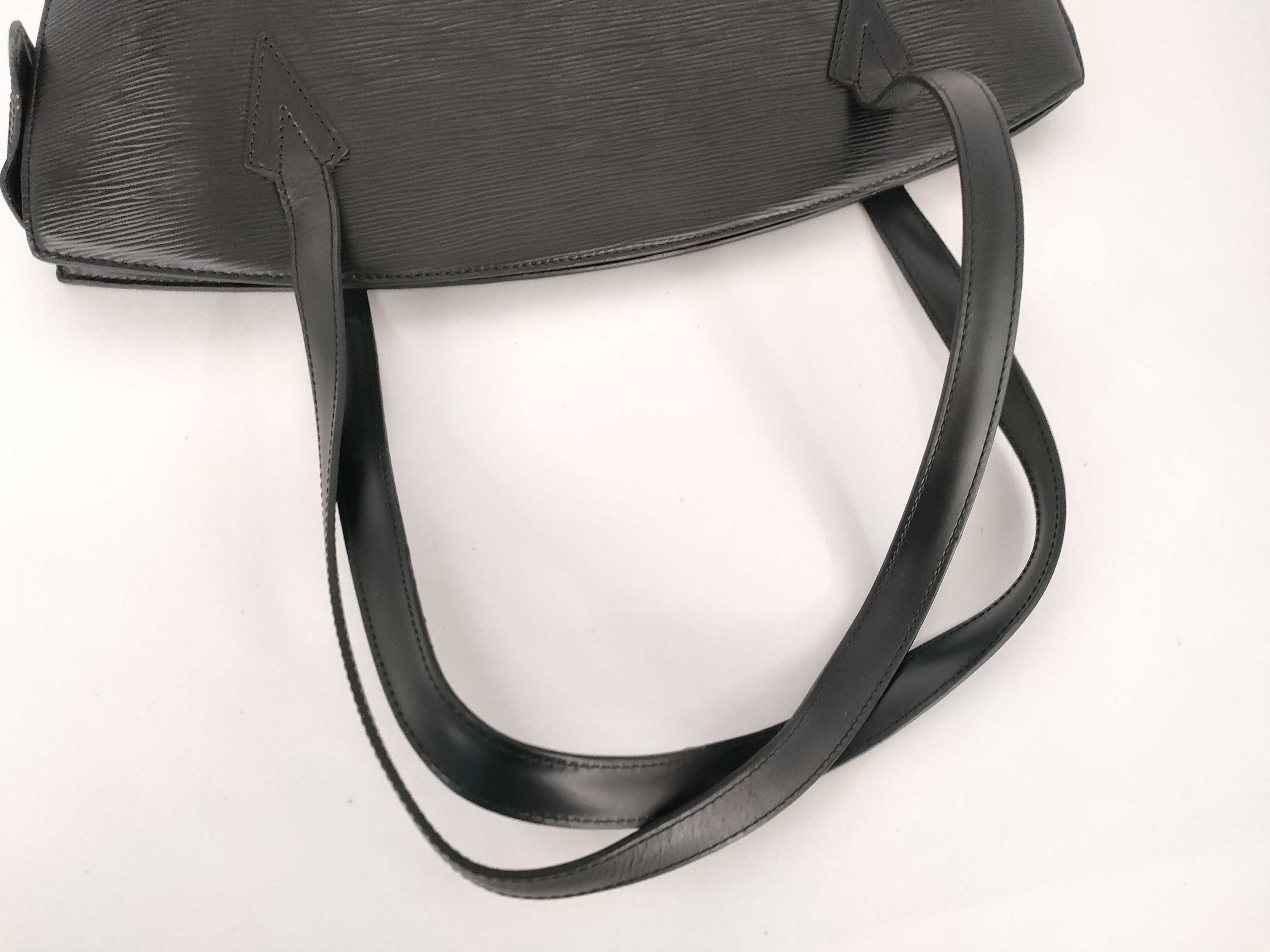 Epi Leather, Saint Jacques Epi Leather, Black Tote Bag, Noir Tote Bag — view 3