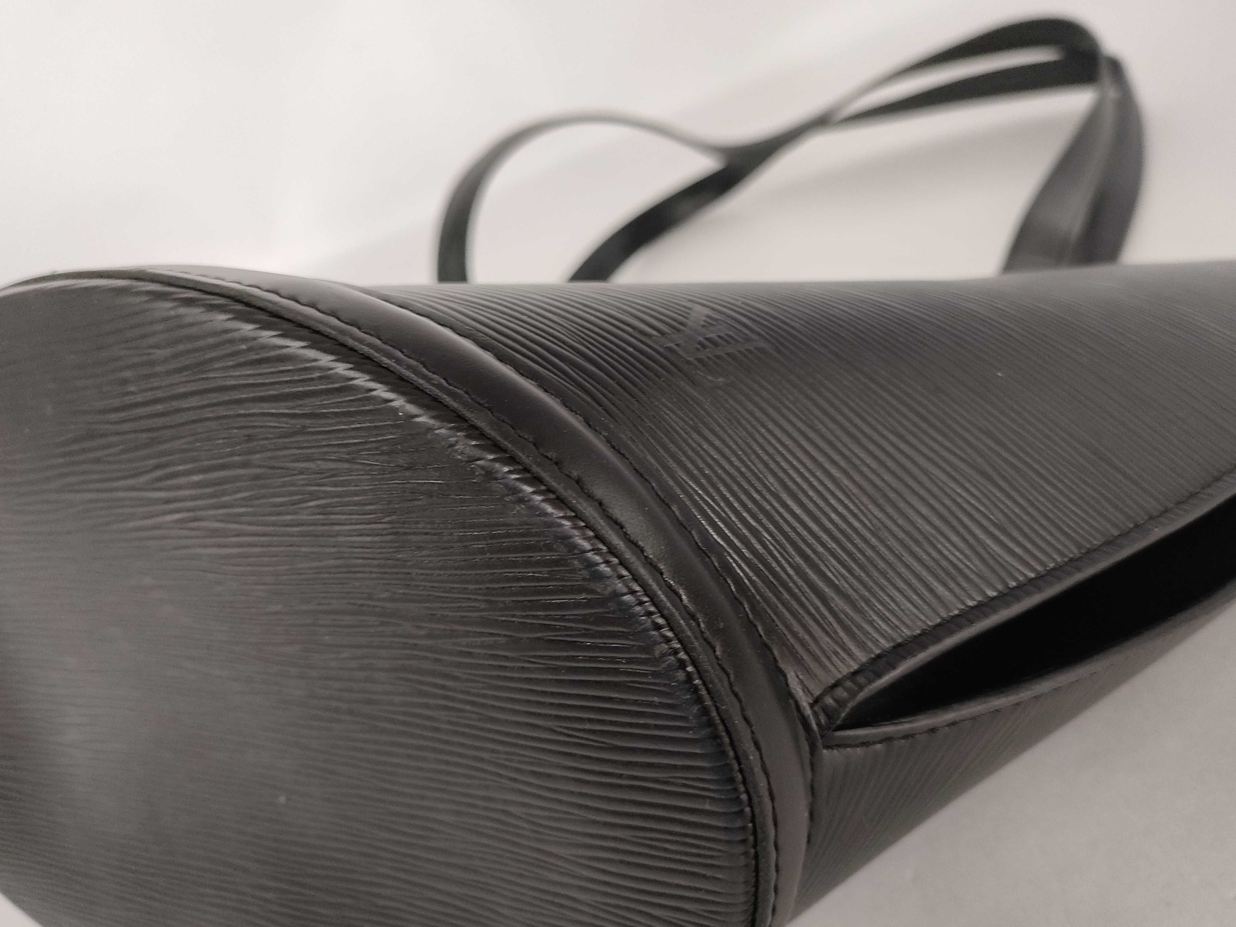Epi Leather, Saint Jacques Epi Leather, Black Tote Bag, Noir Tote Bag — view 6