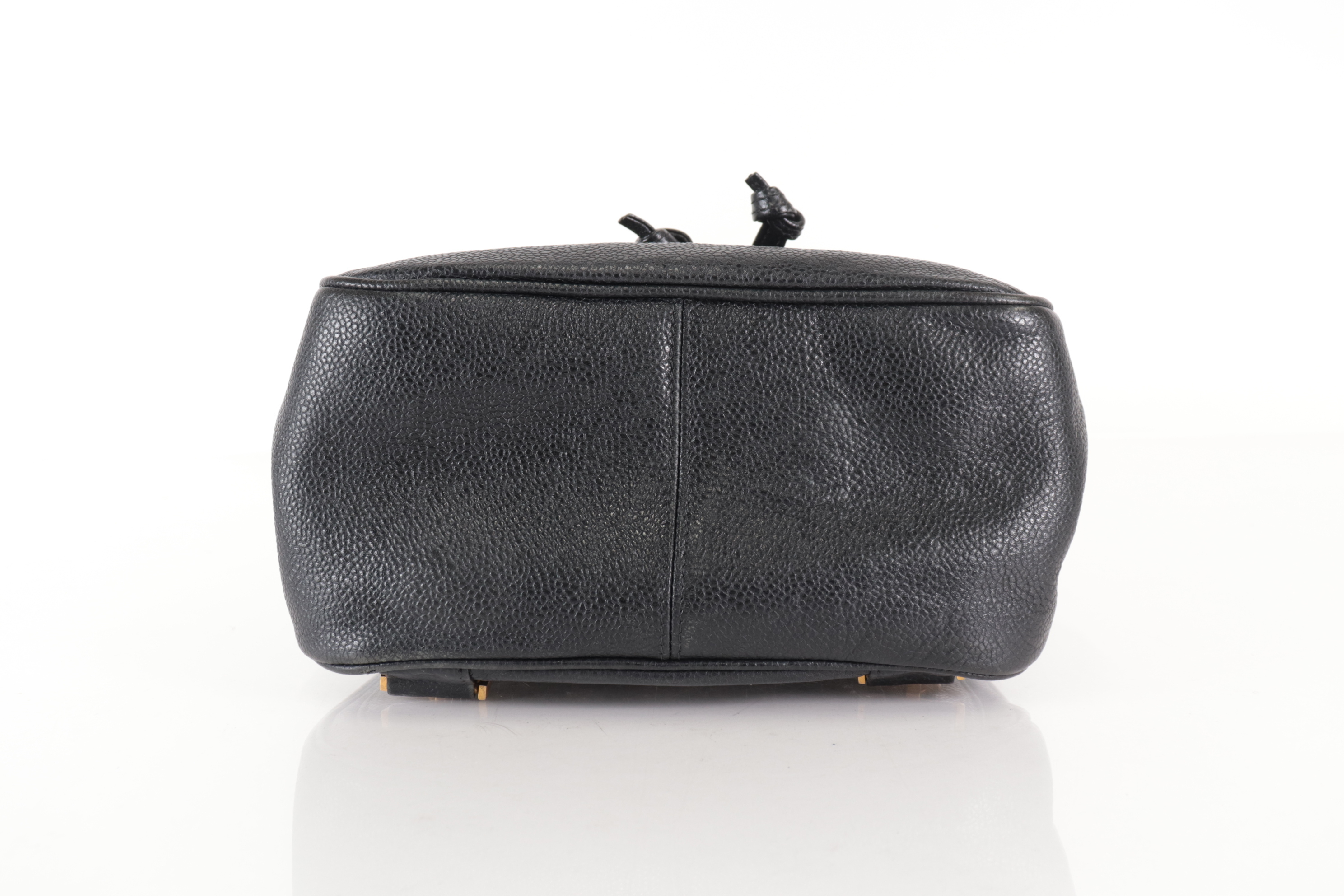 Caviar Leather Drawstring Backpack (Model 3) — view 6