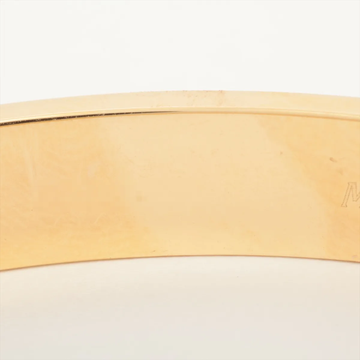 Anniversary Diamond Bracelet 750(YG) 34.9g M10376 Wobble, Faint engraving, Some inside metal is torn — view 7