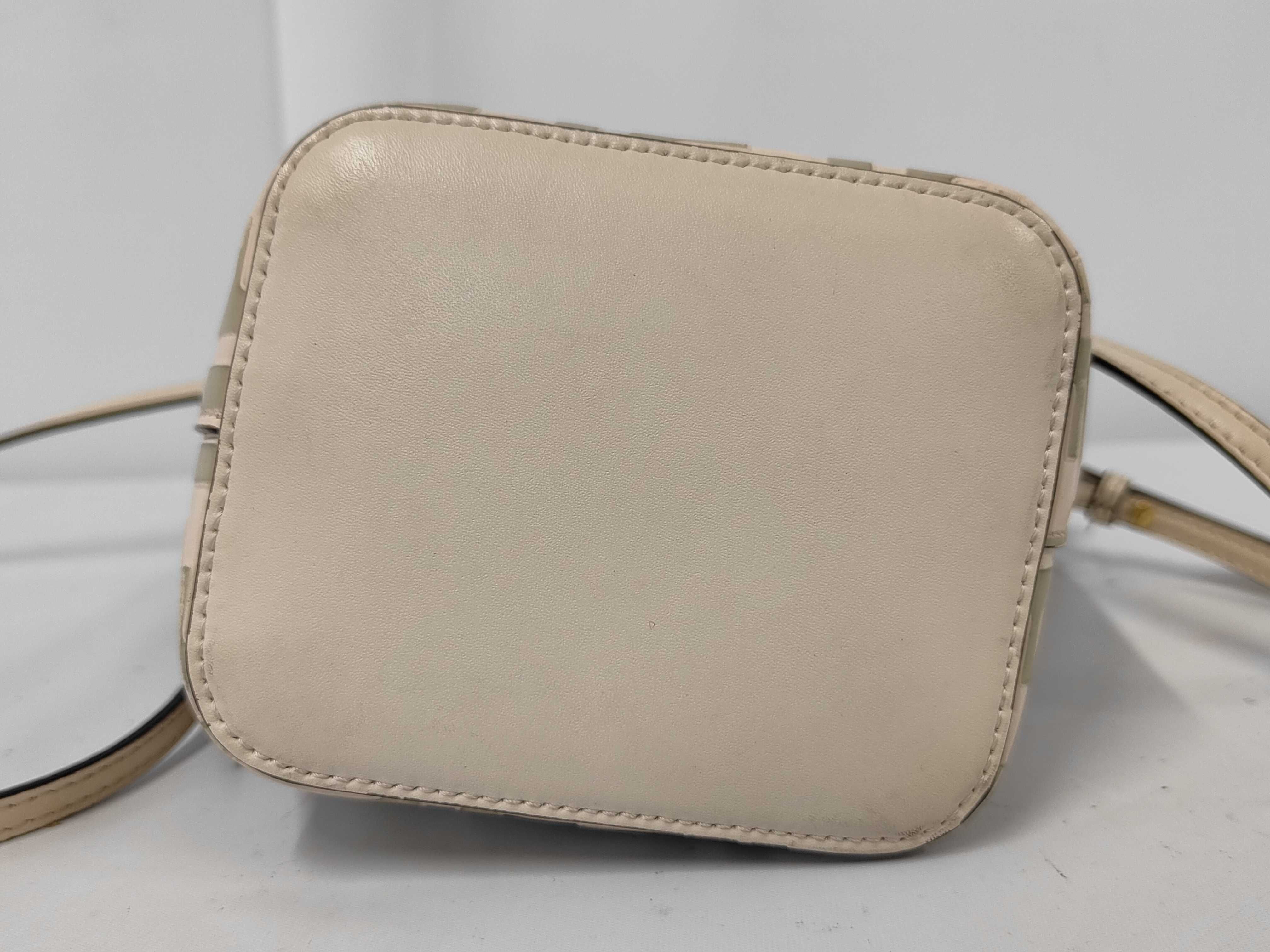 Mini Montresor 2-Way Bag with Long Strap, Drawstring, White Handbag — view 7