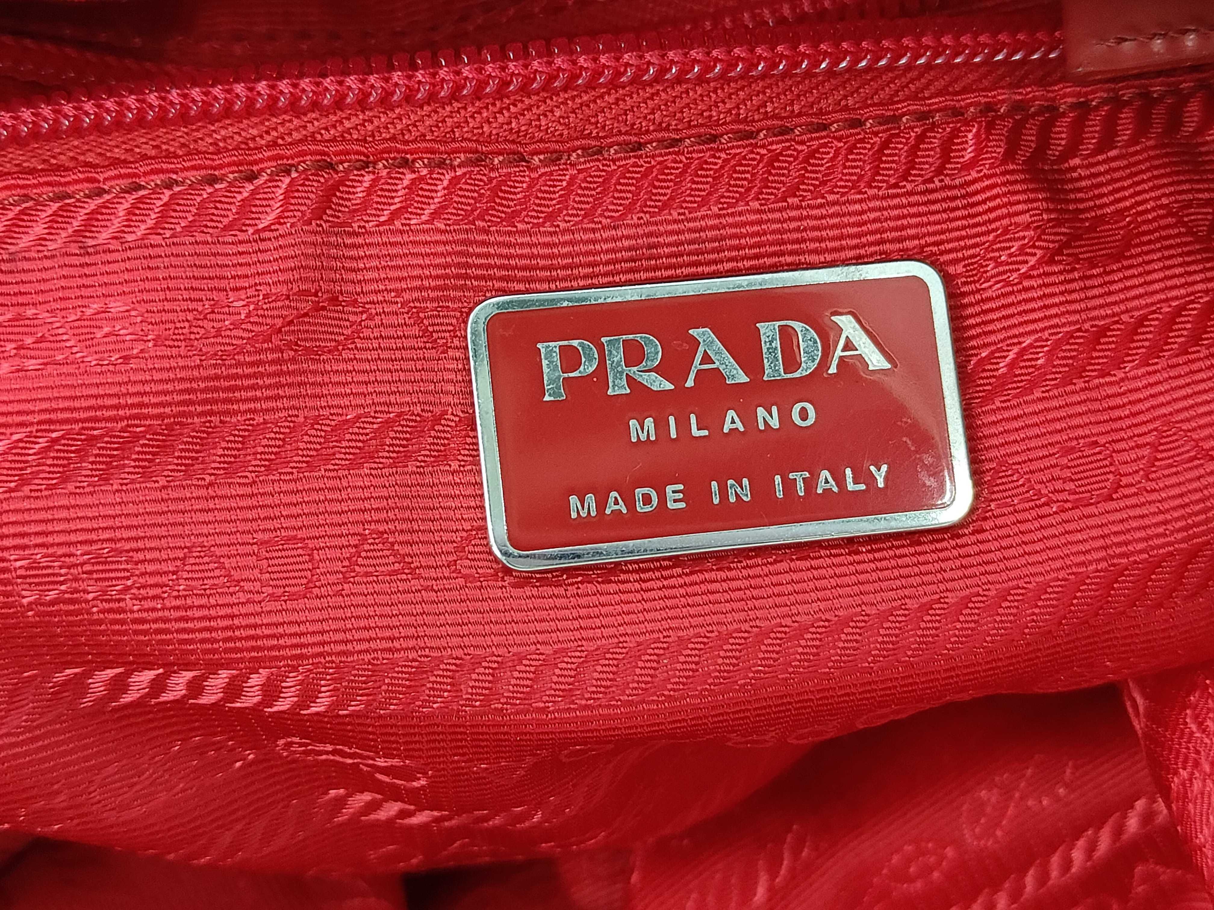 Nylon Backpack, Red — view 12