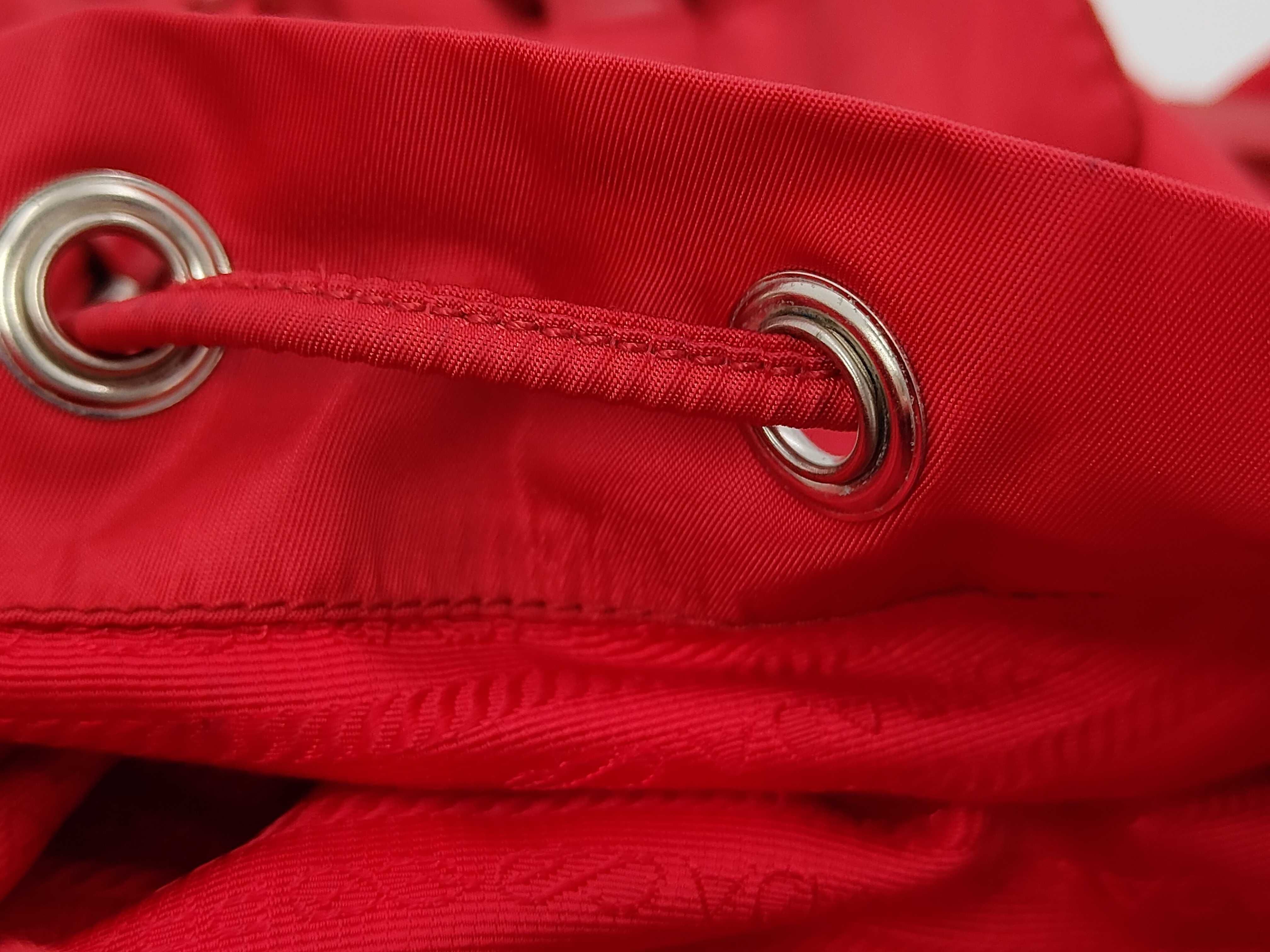 Nylon Backpack, Red — view 10