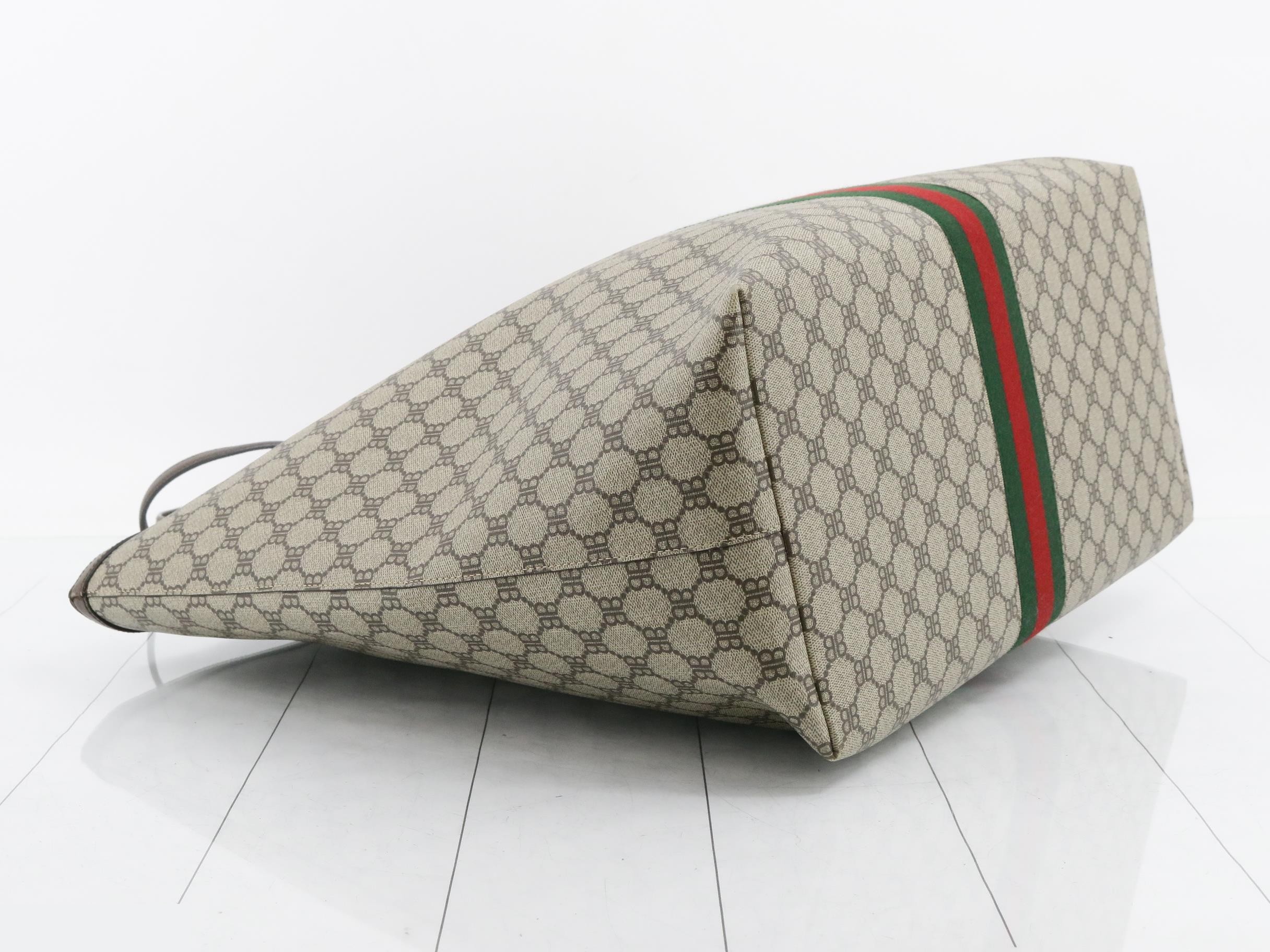 x Gucci The Hacker Project GG Supreme Tote Bag — view 5