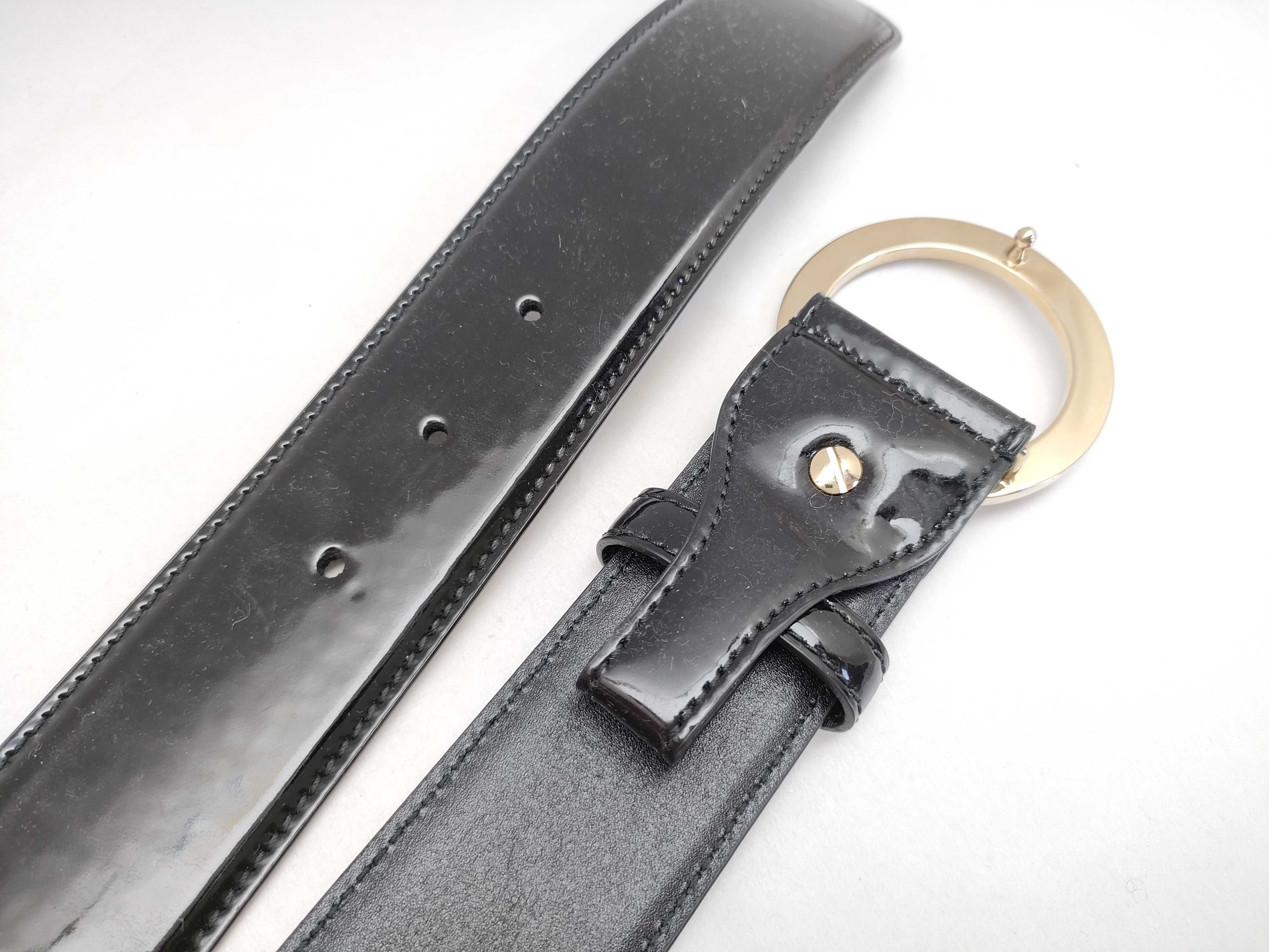 Bulgari Black Enamel Belt SA・A13・35349 110/44 Belt — view 4