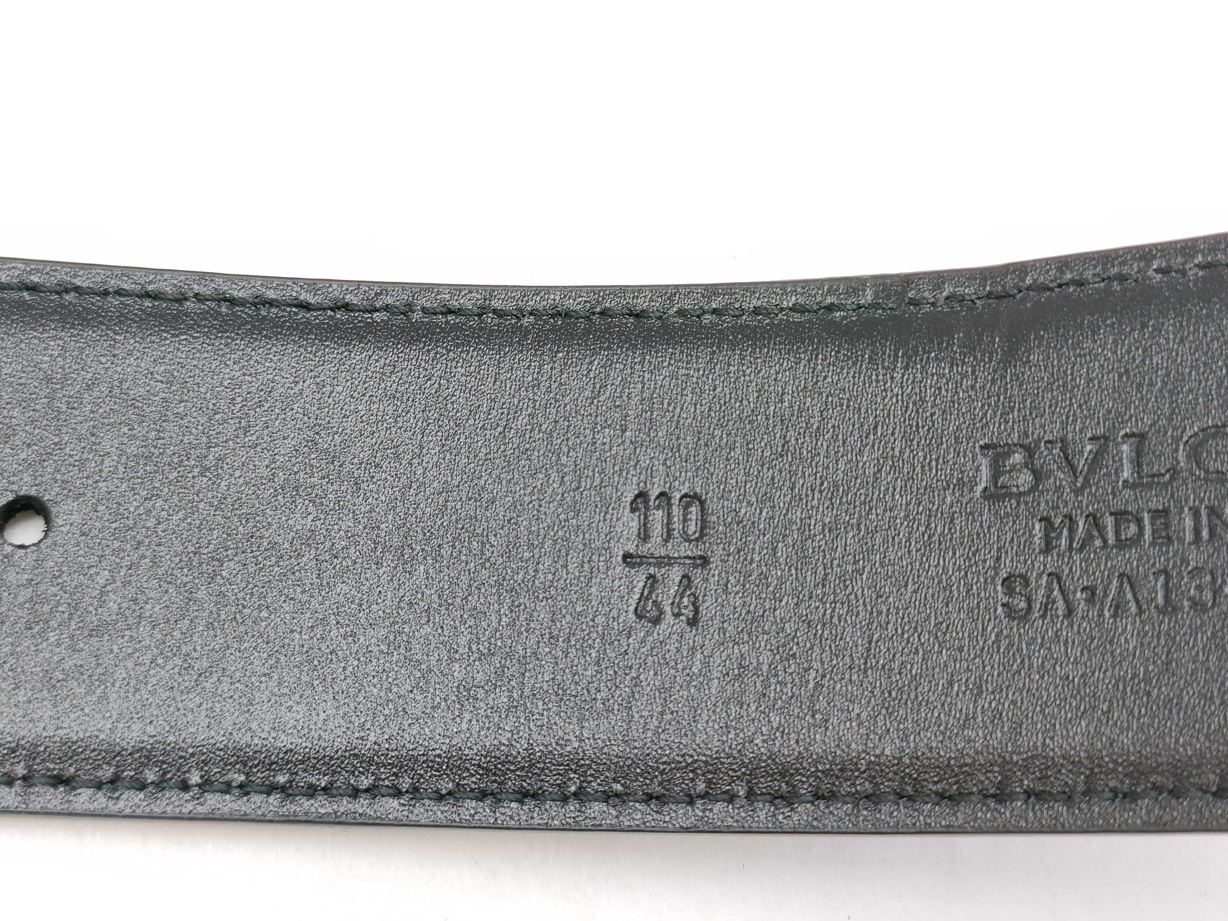 Bulgari Black Enamel Belt SA・A13・35349 110/44 Belt — view 6