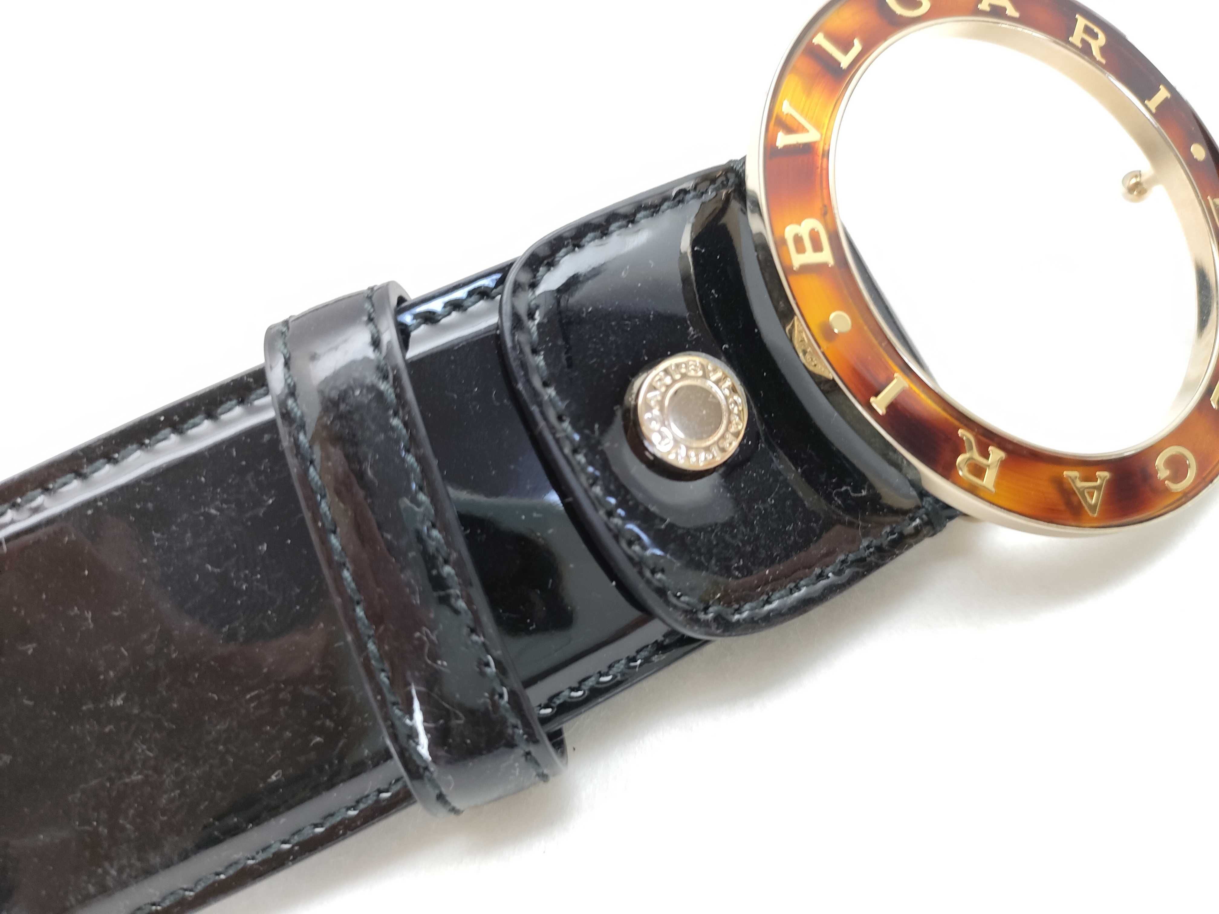 Bulgari Black Enamel Belt SA・A13・35349 110/44 Belt — view 7