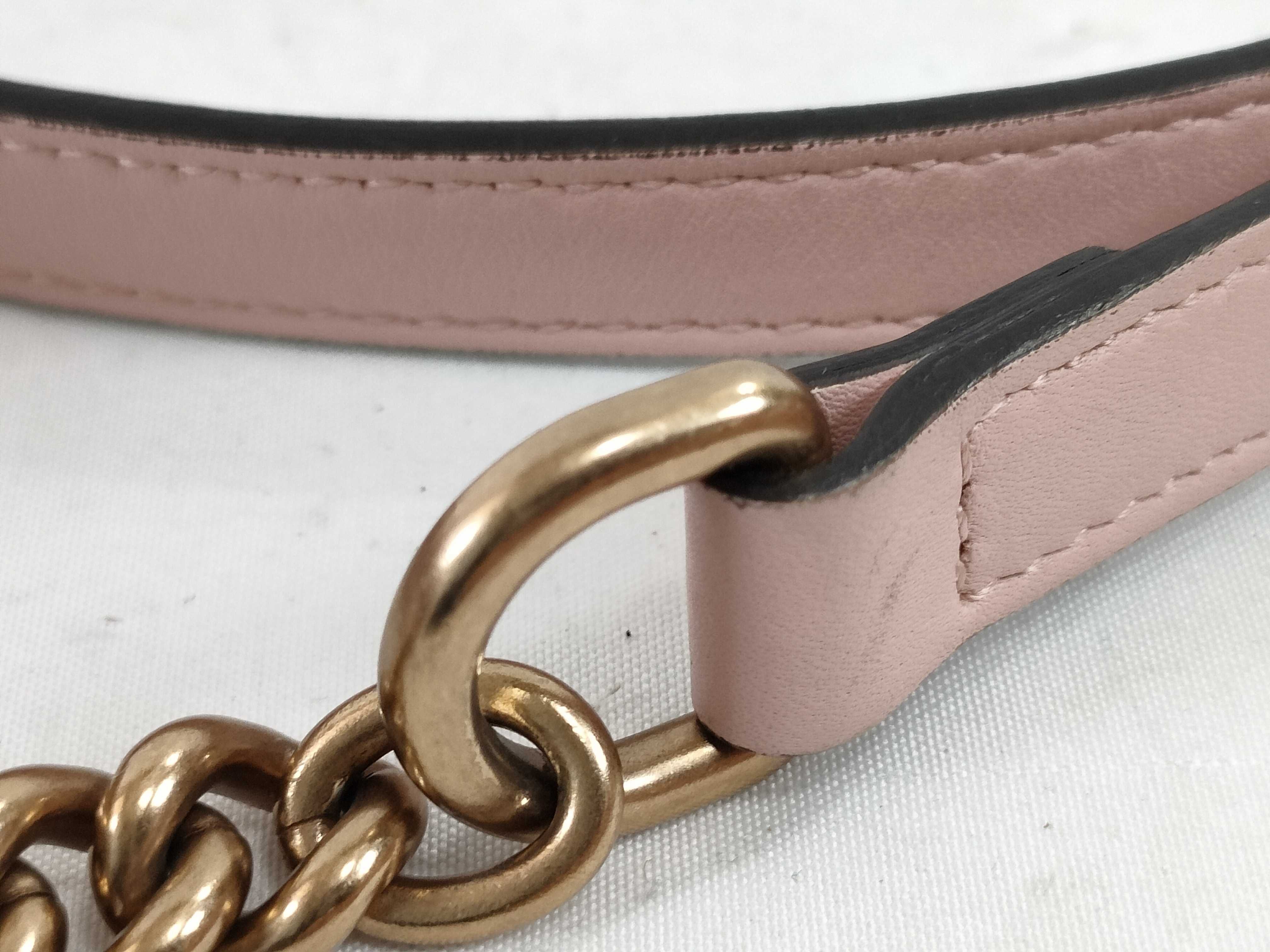 GG Marmont Leather Pink Shoulder Bag 447632 — view 4