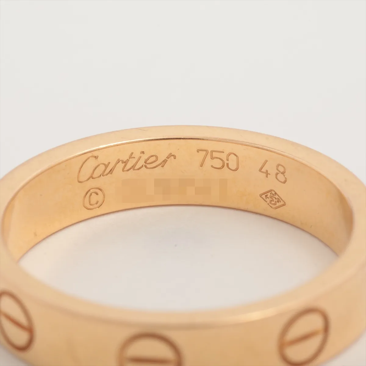 Mini Love Ring, 750 (PG), 3.6g, Size 48, GL9741, dents, B4049748 — view 3