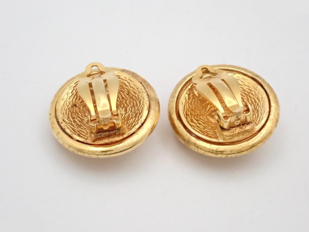 Coco Mark Gold Earrings — view 2