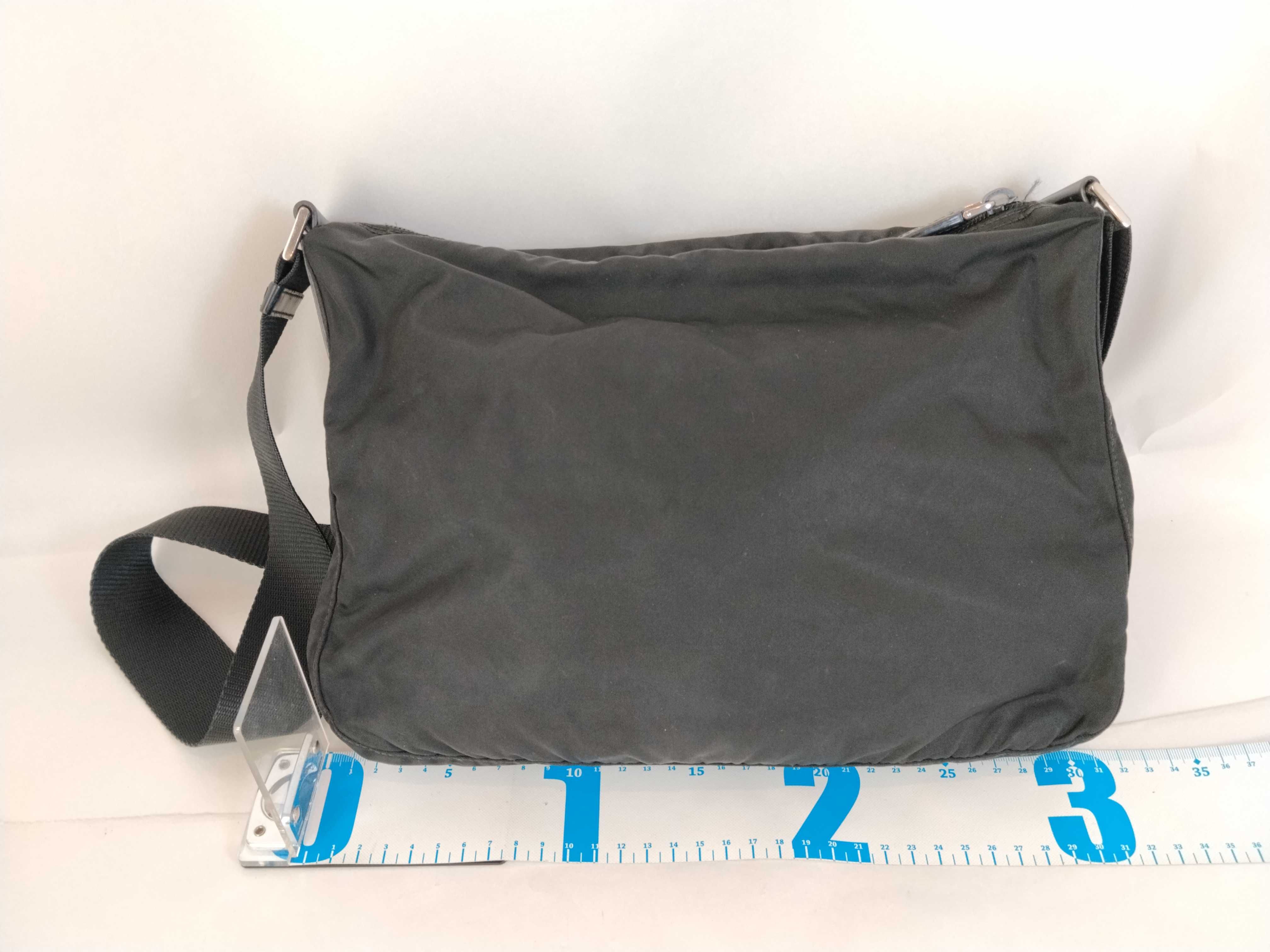 Nylon Shoulder Bag, Black Nylon Shoulder Bag — view 2