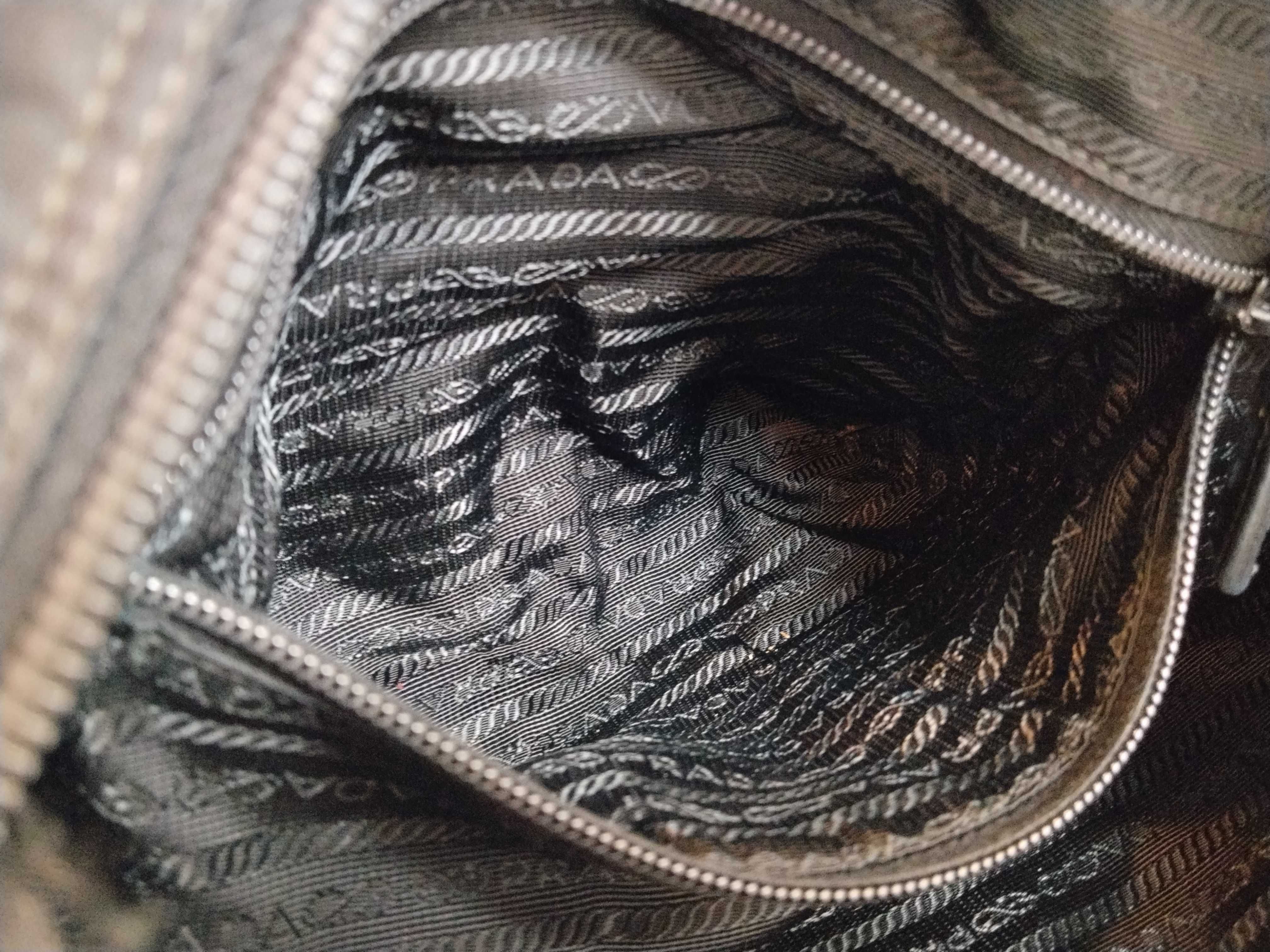 Nylon Shoulder Bag, Black Nylon Shoulder Bag — view 12