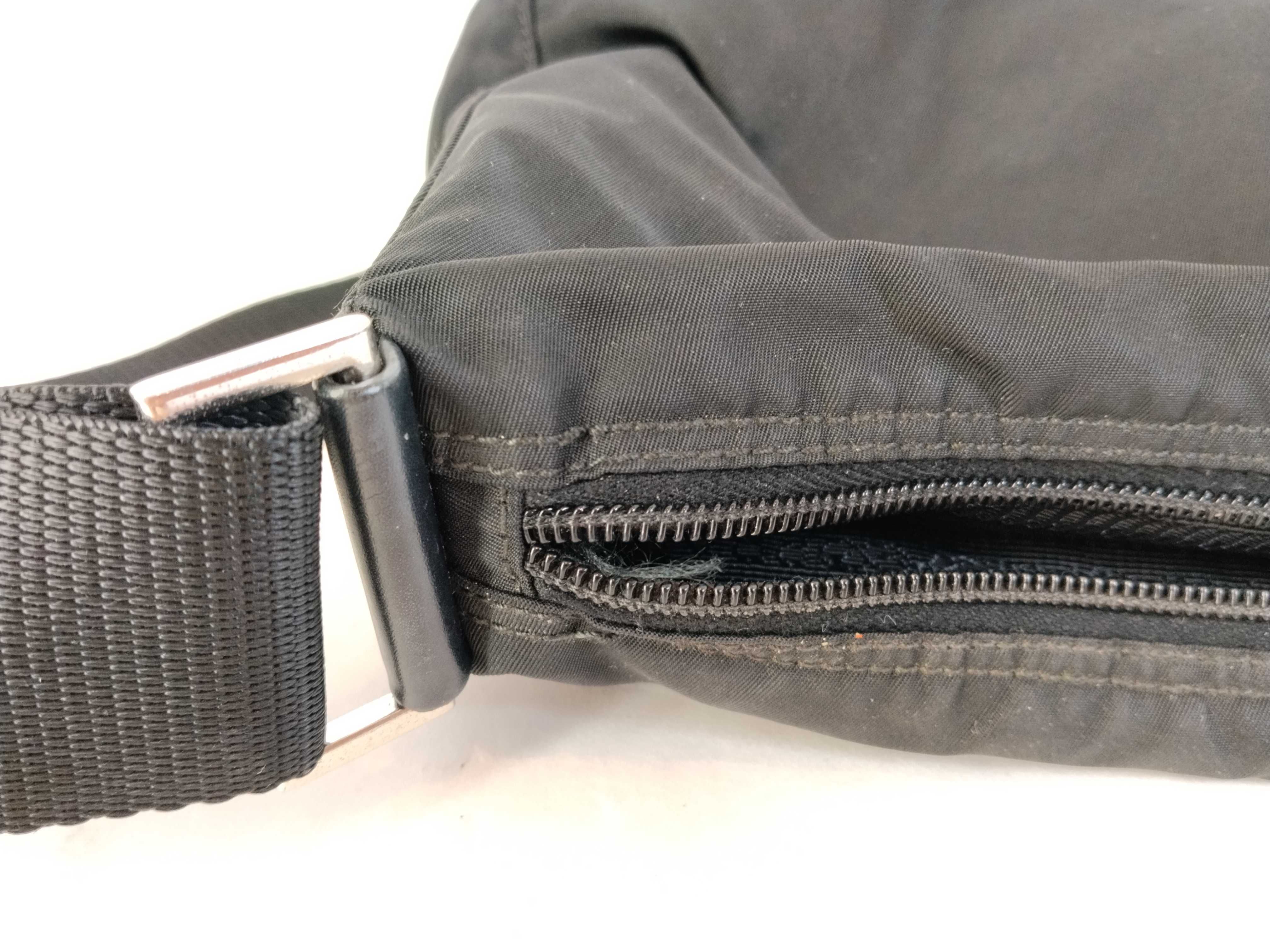 Nylon Shoulder Bag, Black Nylon Shoulder Bag — view 13