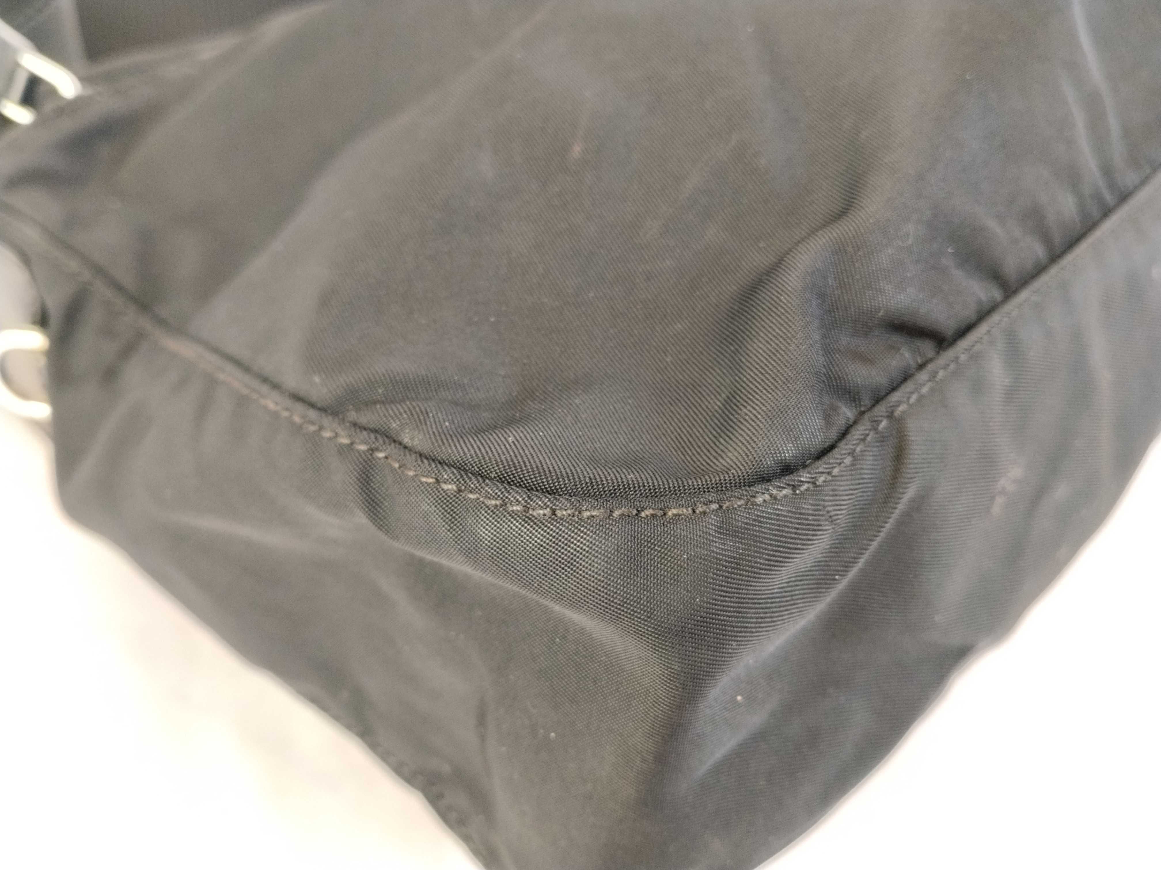 Nylon Shoulder Bag, Black Nylon Shoulder Bag — view 6