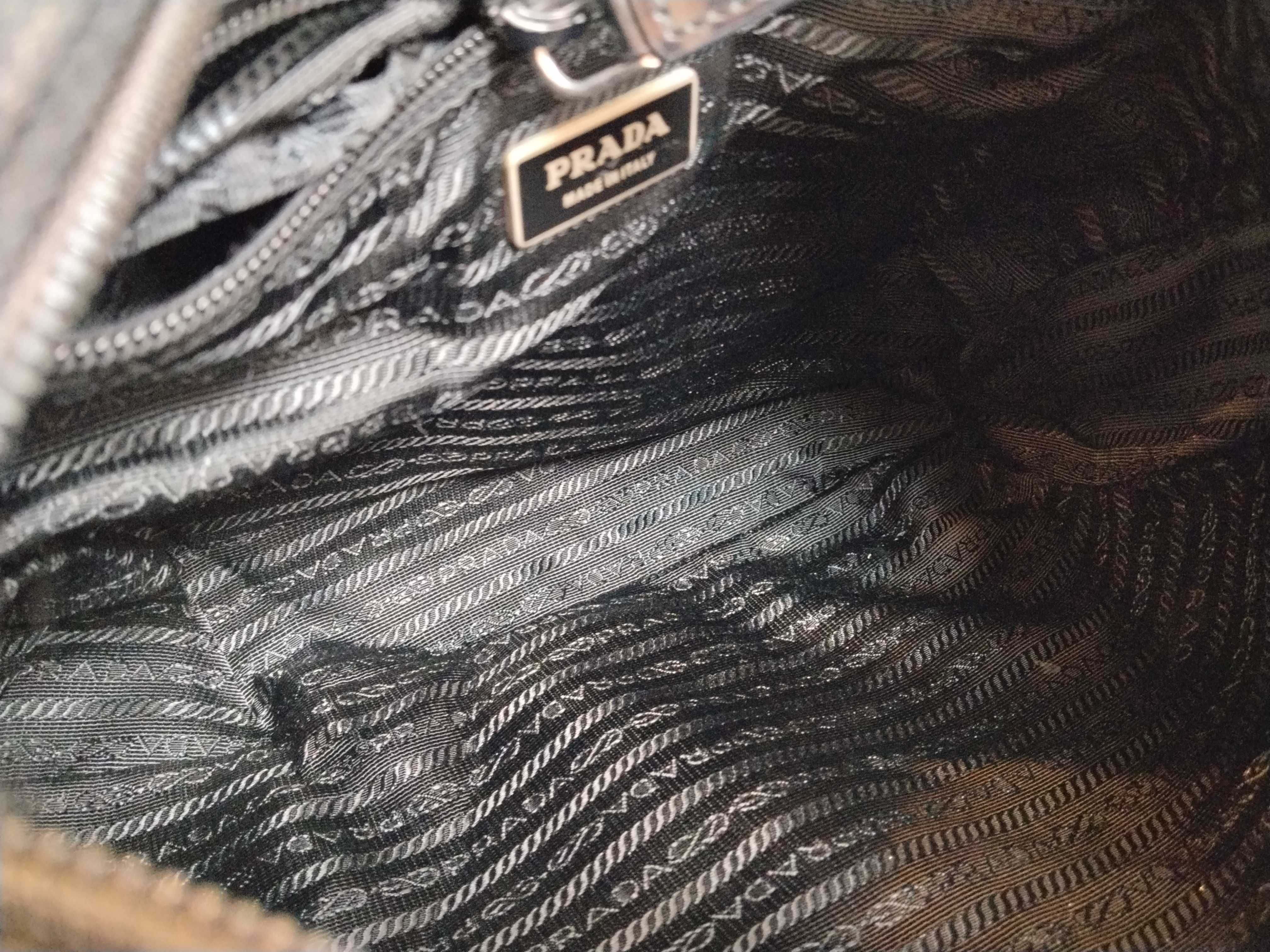 Nylon Shoulder Bag, Black Nylon Shoulder Bag — view 9