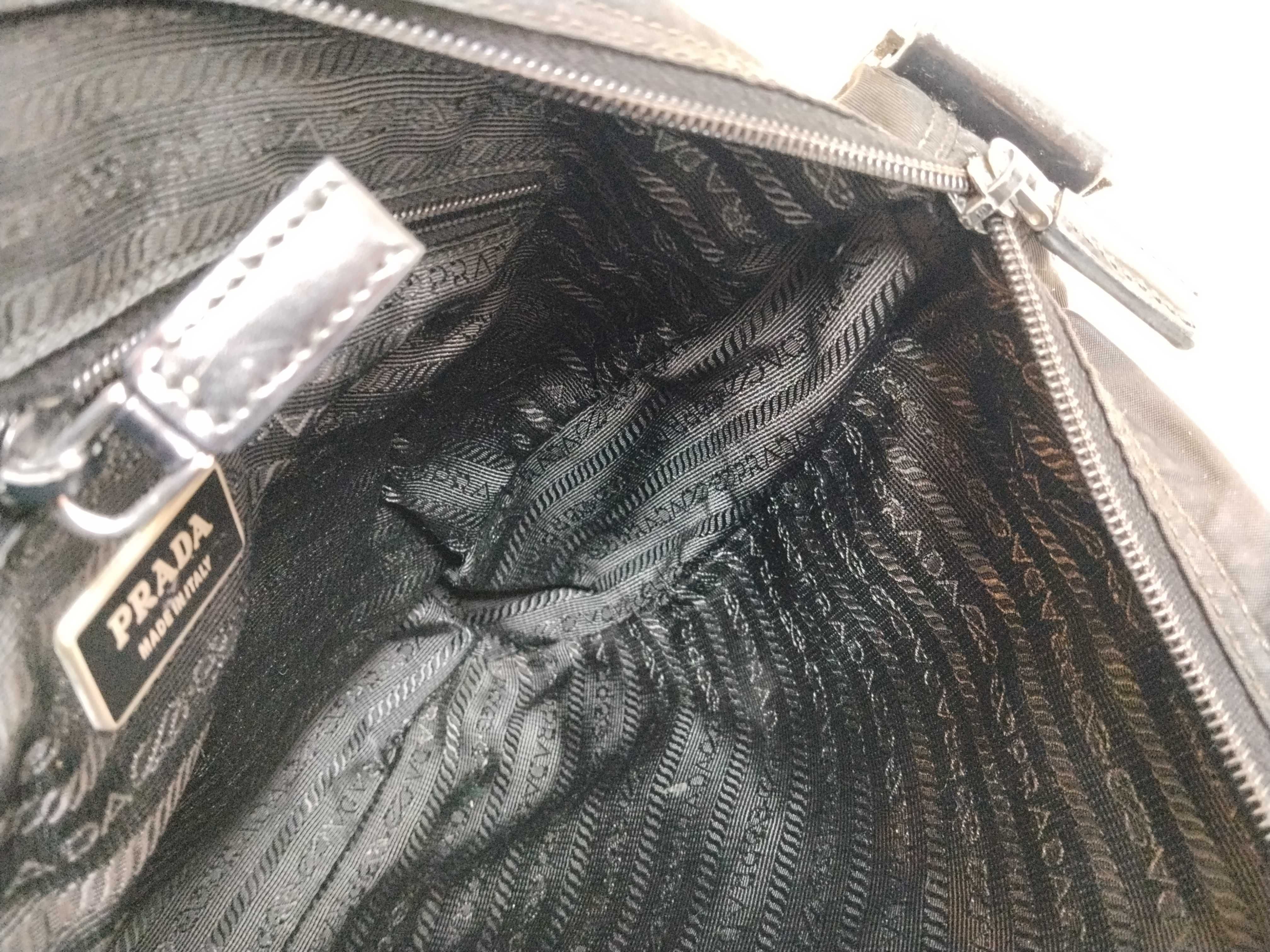 Nylon Shoulder Bag, Black Nylon Shoulder Bag — view 10