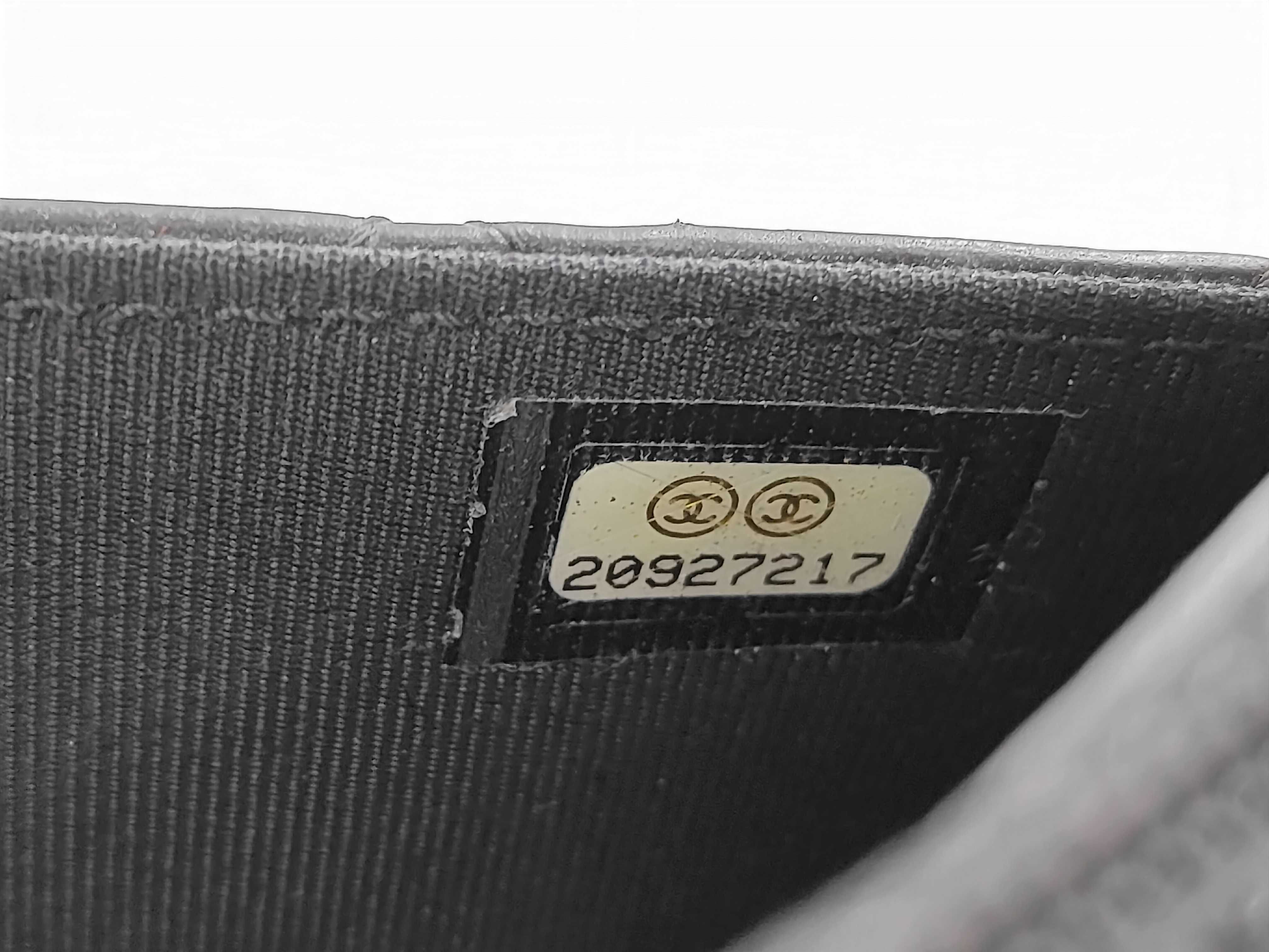 Matelassé 2.55 Lucky Charm Calfskin Black Chain Wallet (Serial Number 17) Shoulder Bag — view 13
