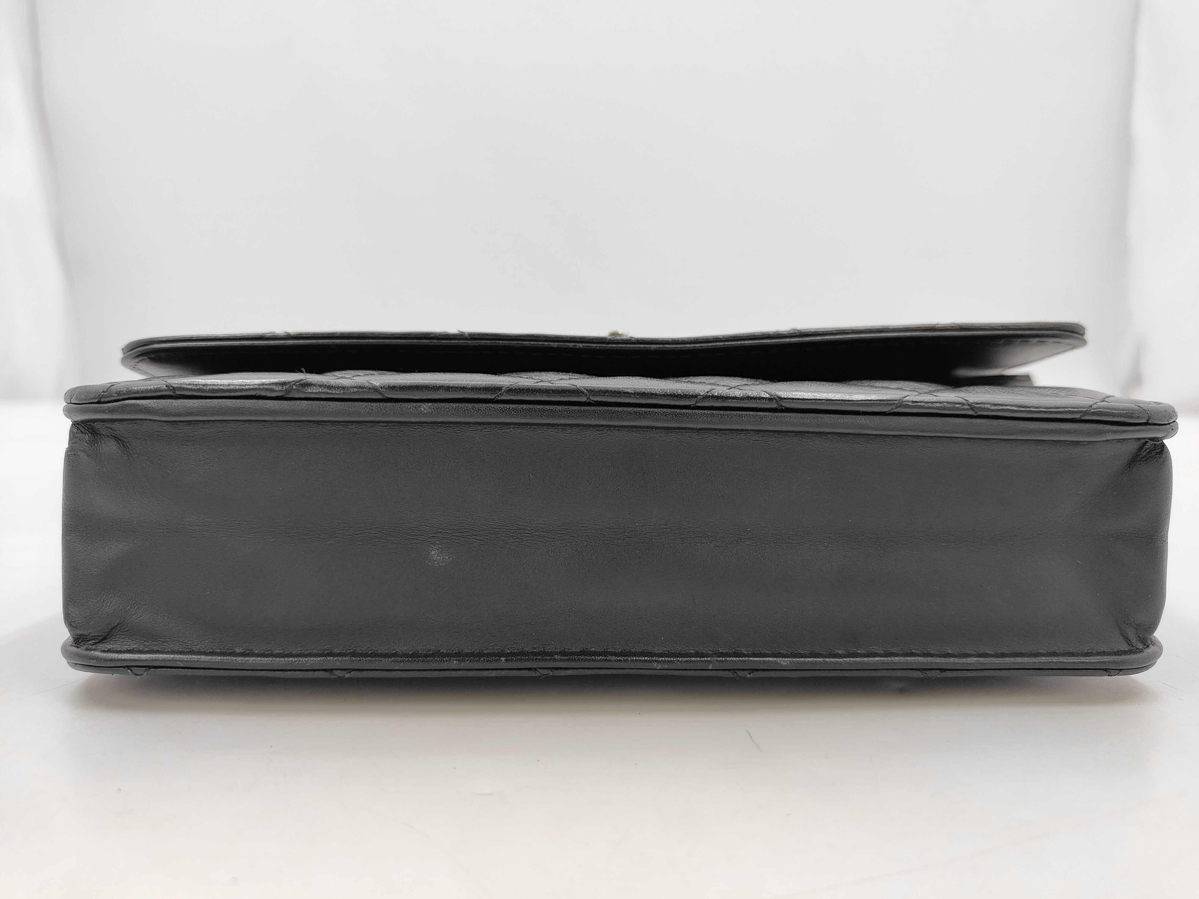 Matelassé 2.55 Lucky Charm Calfskin Black Chain Wallet (Serial Number 17) Shoulder Bag — view 3