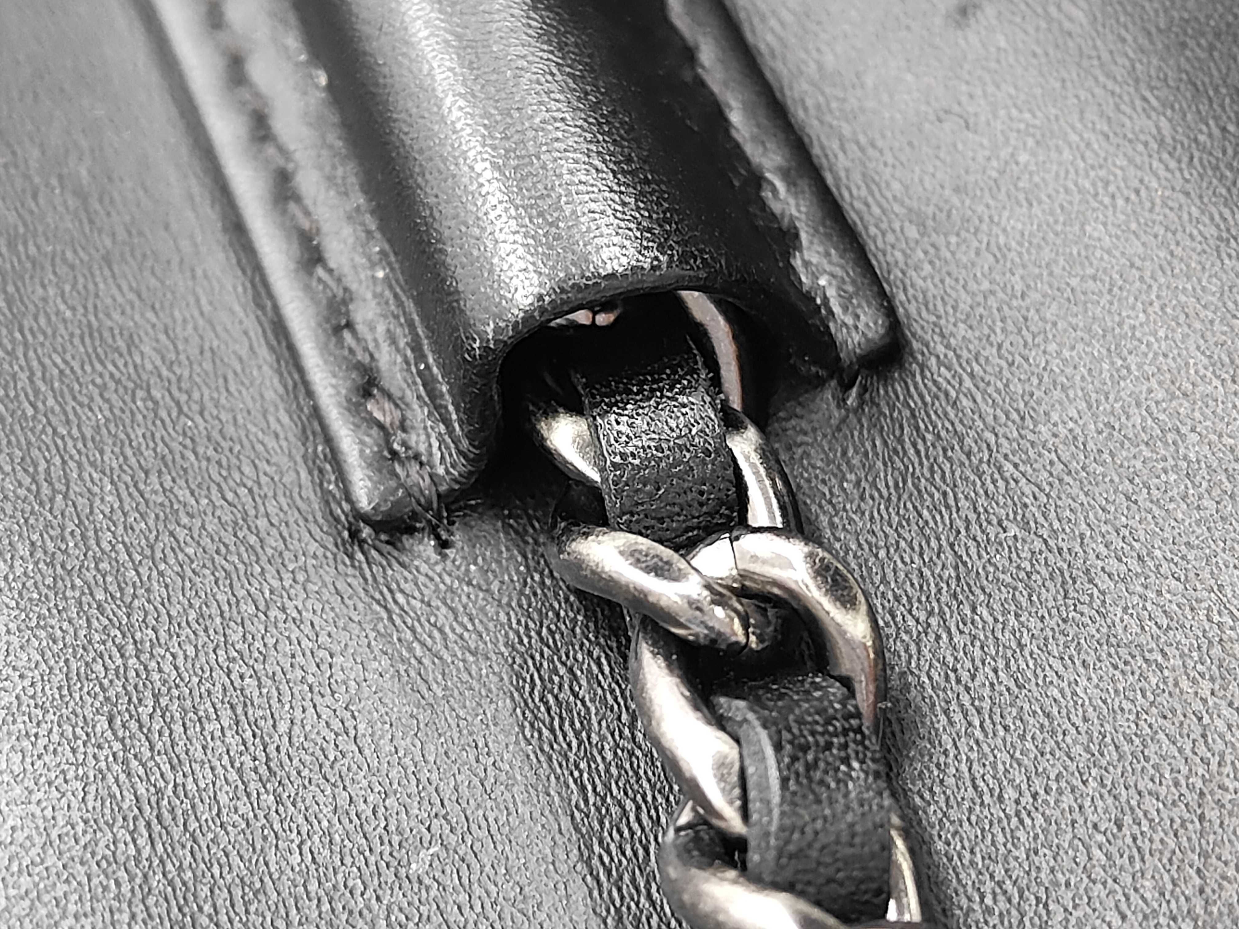 Matelassé 2.55 Lucky Charm Calfskin Black Chain Wallet (Serial Number 17) Shoulder Bag — view 7