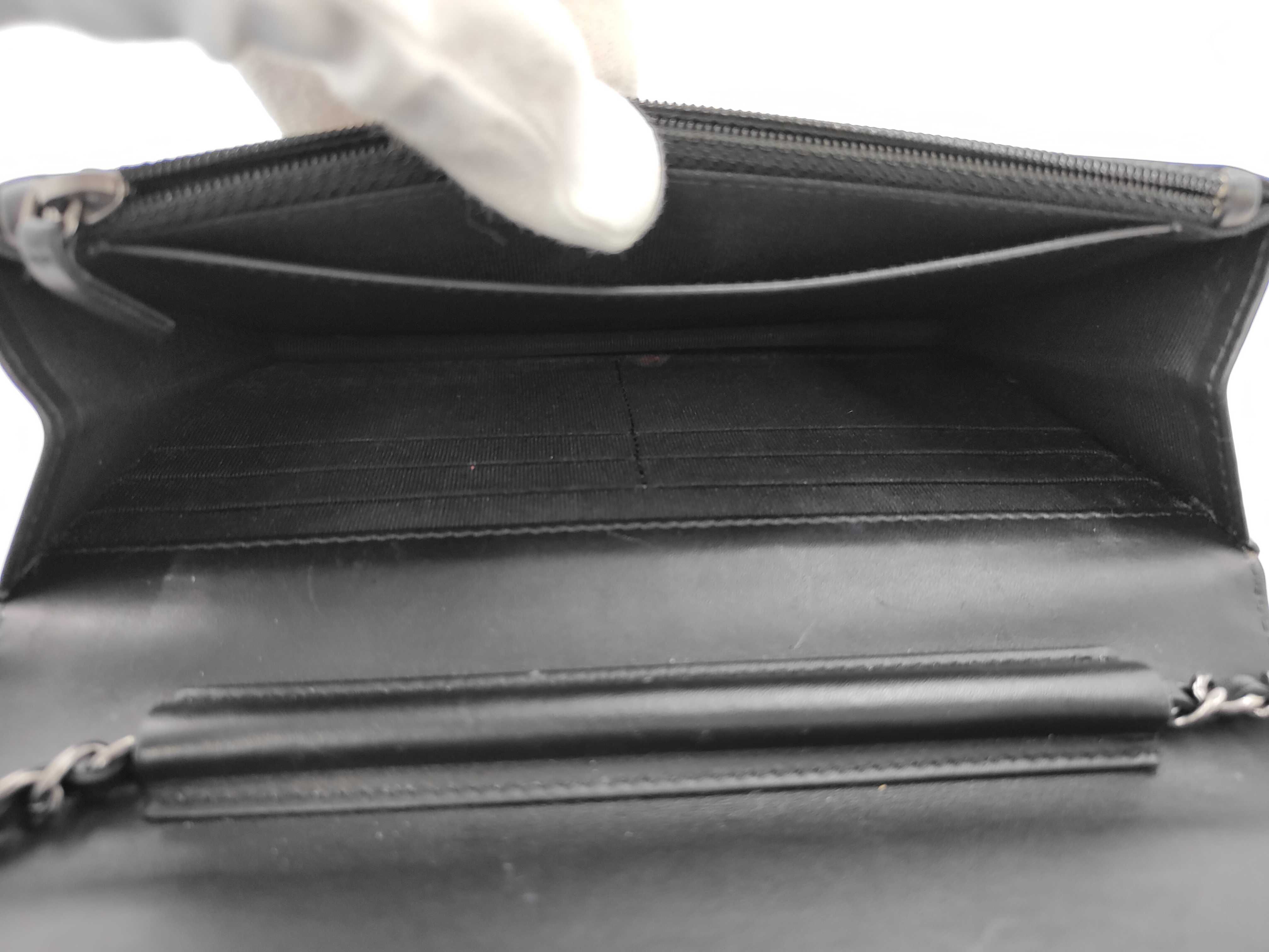 Matelassé 2.55 Lucky Charm Calfskin Black Chain Wallet (Serial Number 17) Shoulder Bag — view 10
