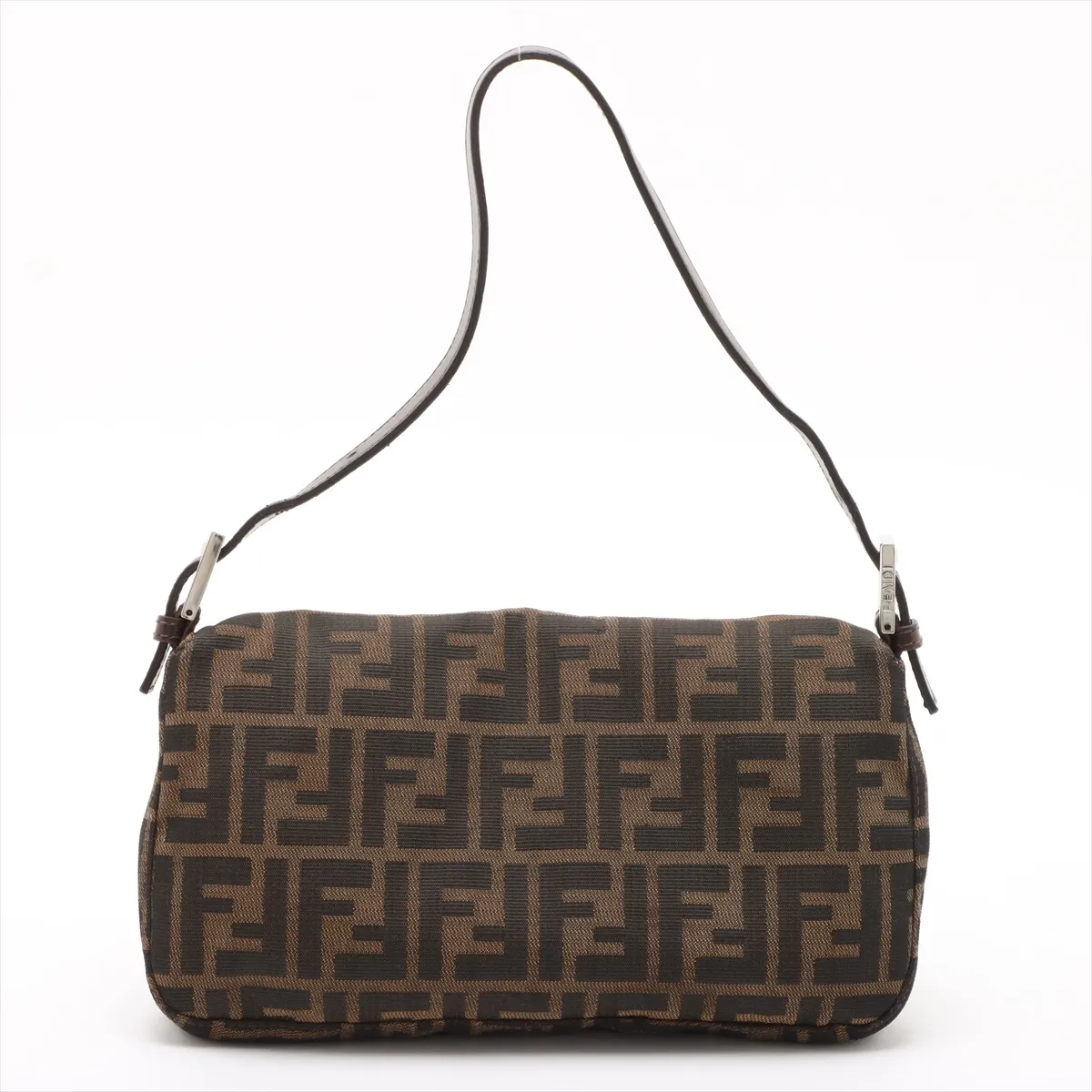 Zucca Mamma Bucket Canvas x Leather Shoulder Bag Brown — view 2