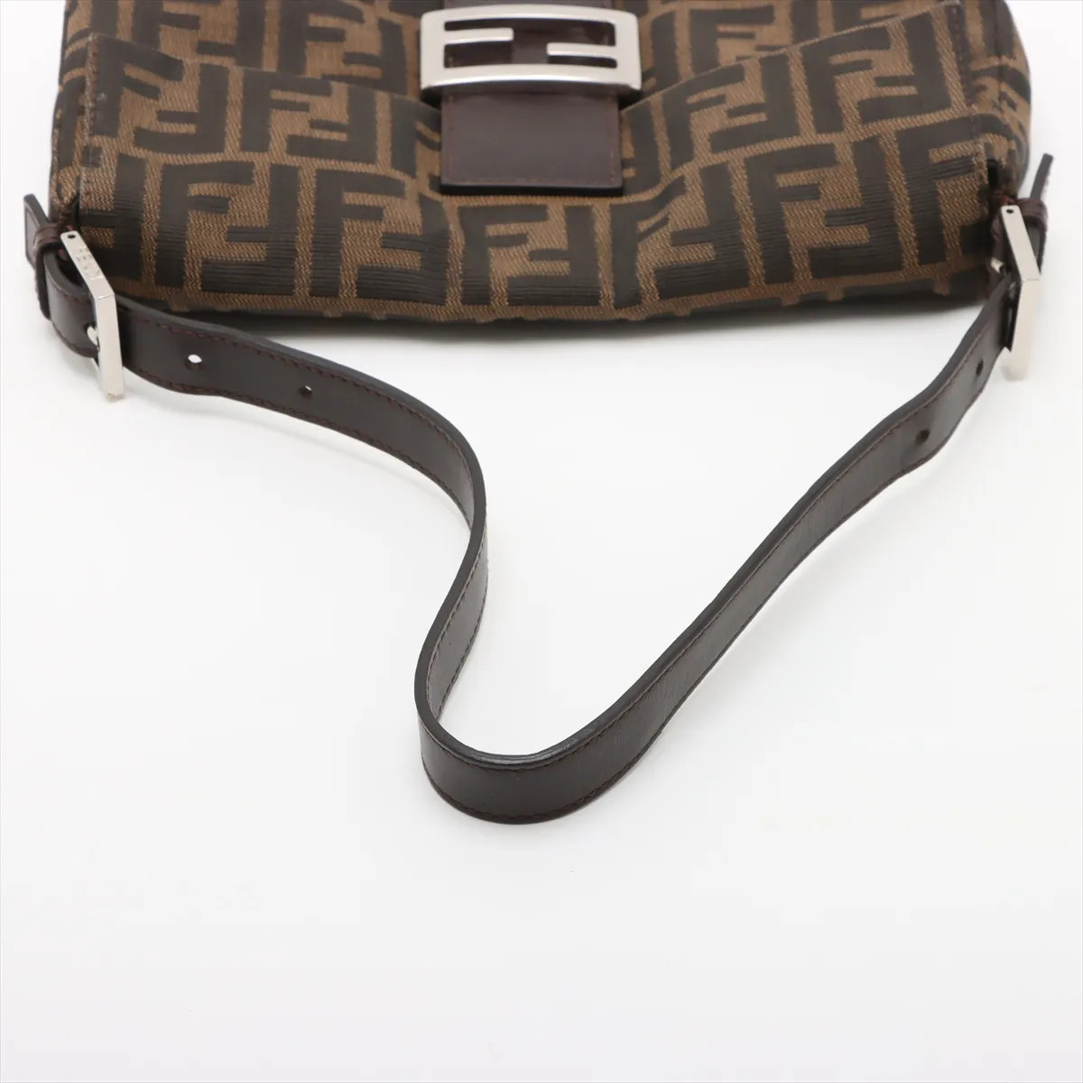 Zucca Mamma Bucket Canvas x Leather Shoulder Bag Brown — view 5