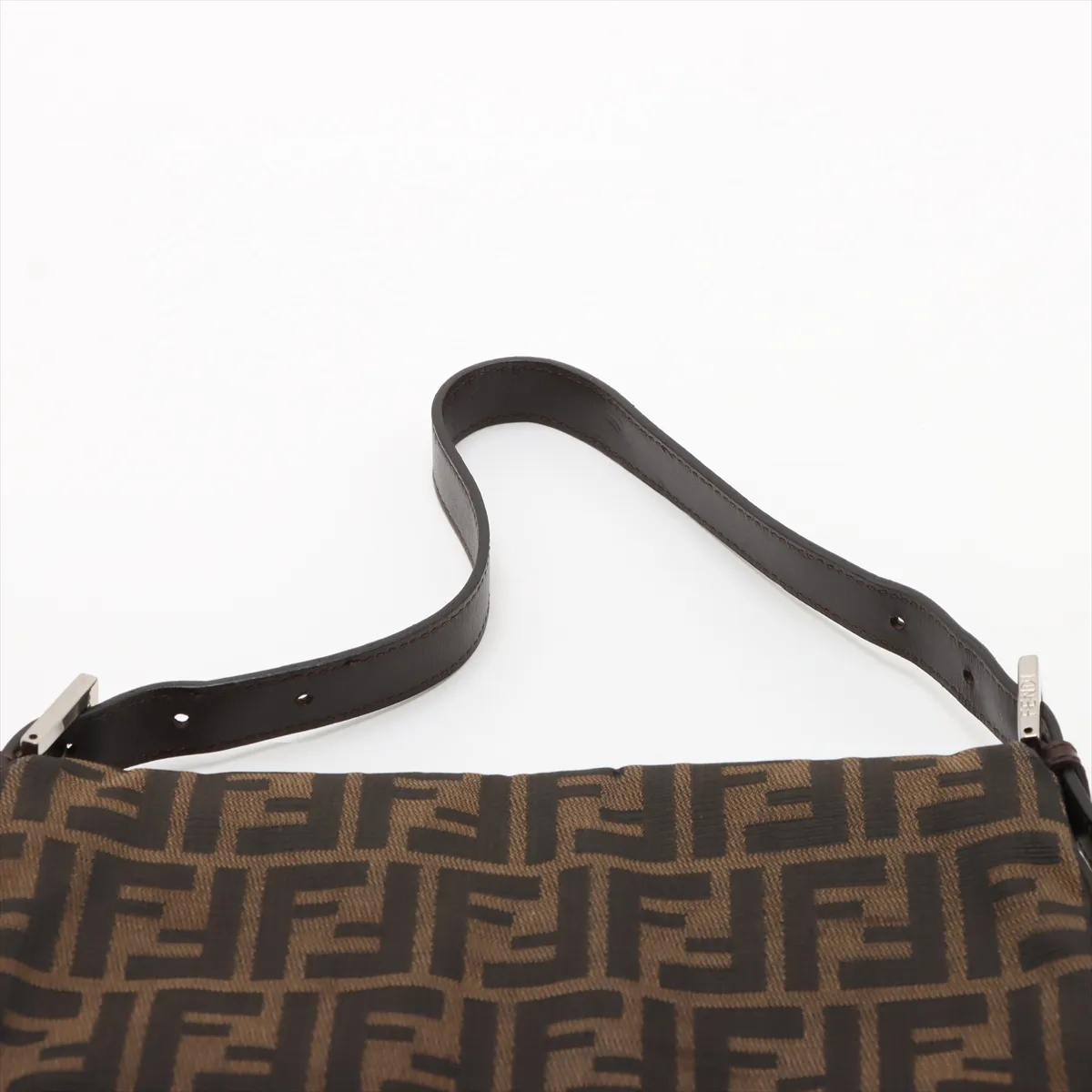 Zucca Mamma Bucket Canvas x Leather Shoulder Bag Brown — view 6