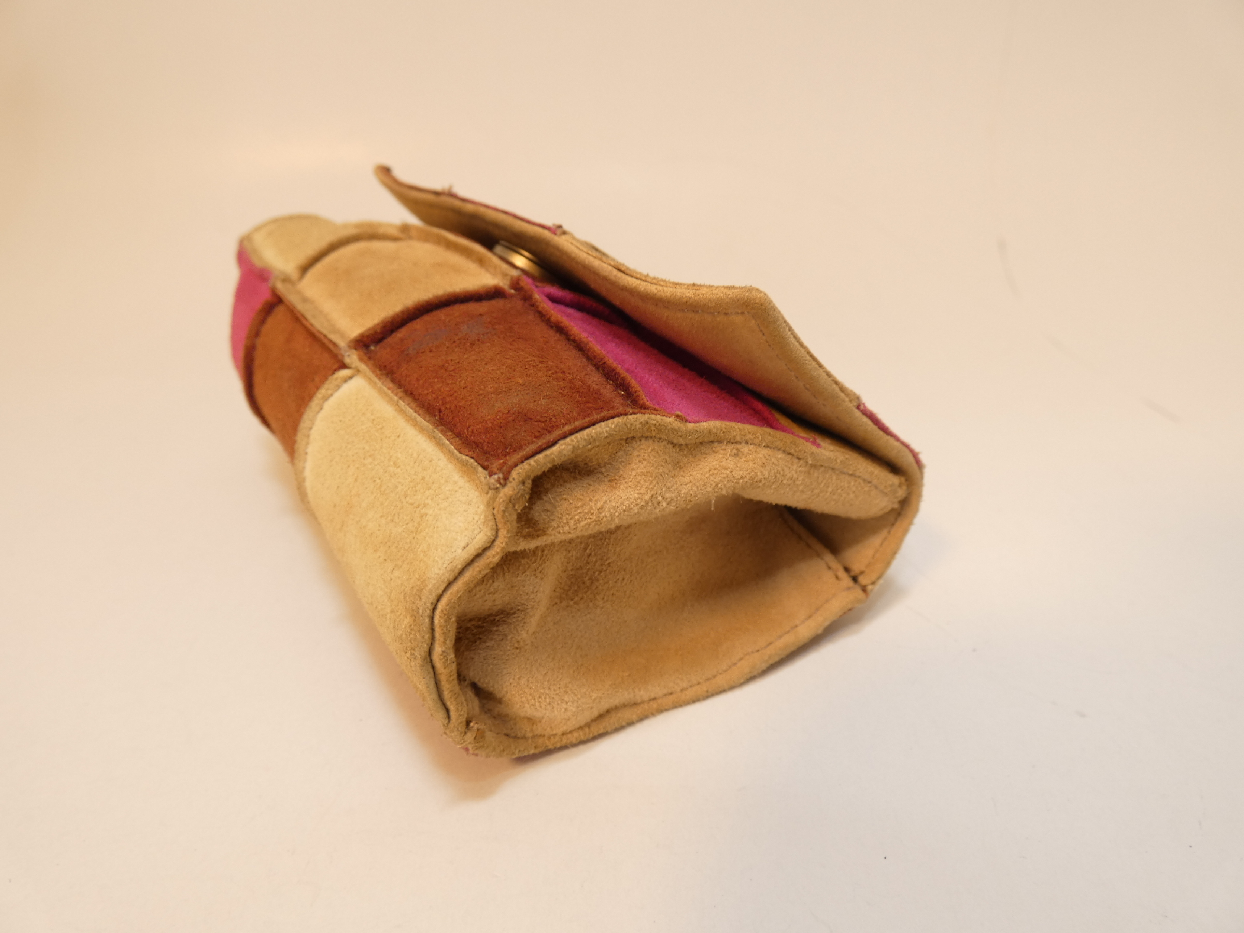 Coco Chocolate Bar Suede Chain Pochette Shoulder Bag — view 7