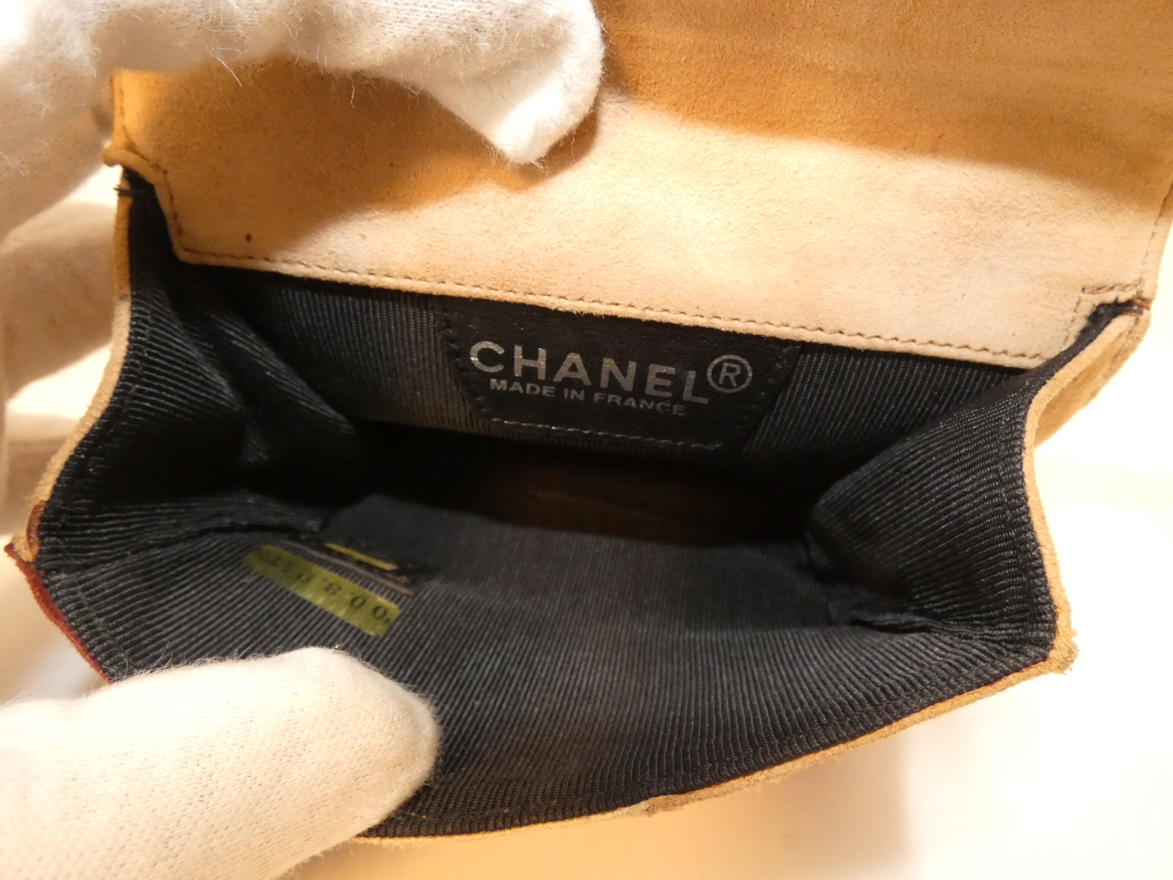 Coco Chocolate Bar Suede Chain Pochette Shoulder Bag — view 8