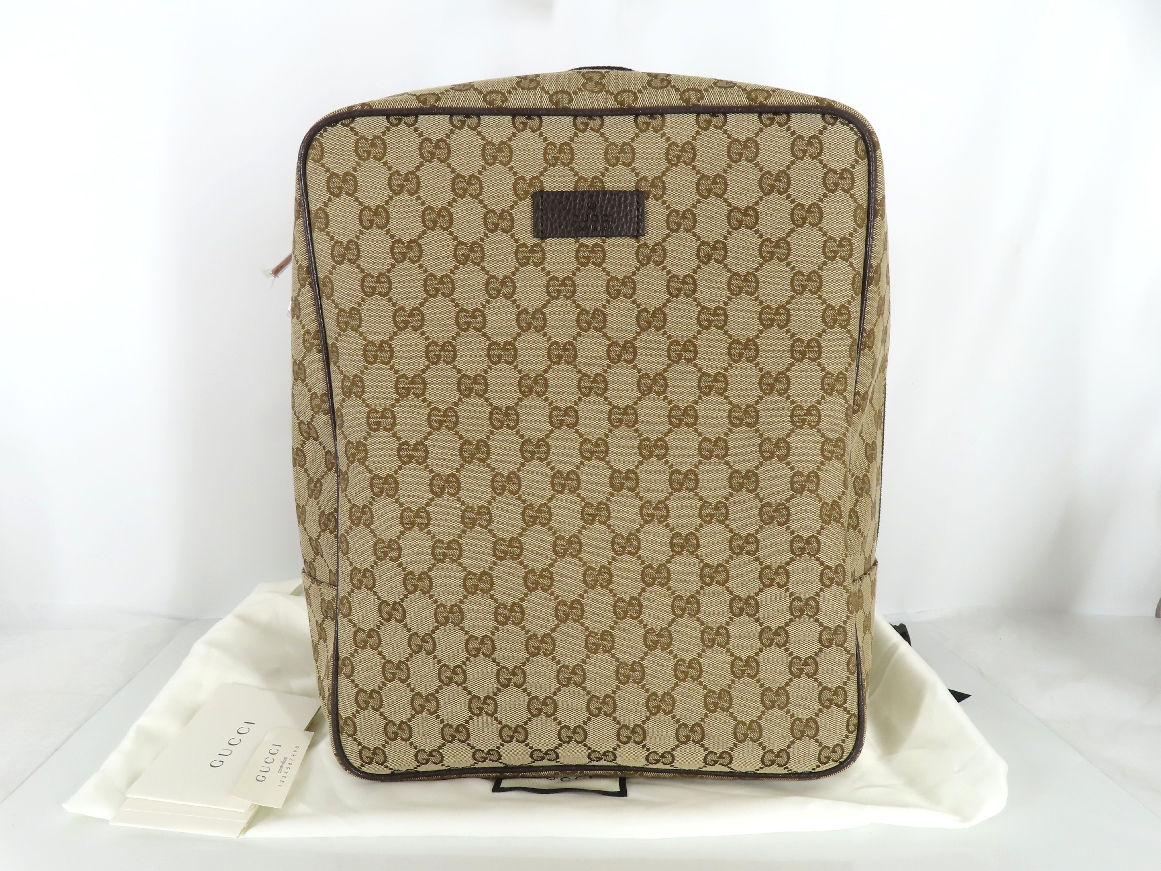 GG Canvas Backpack/Rucksack, Brown, 630914 (Outlet)