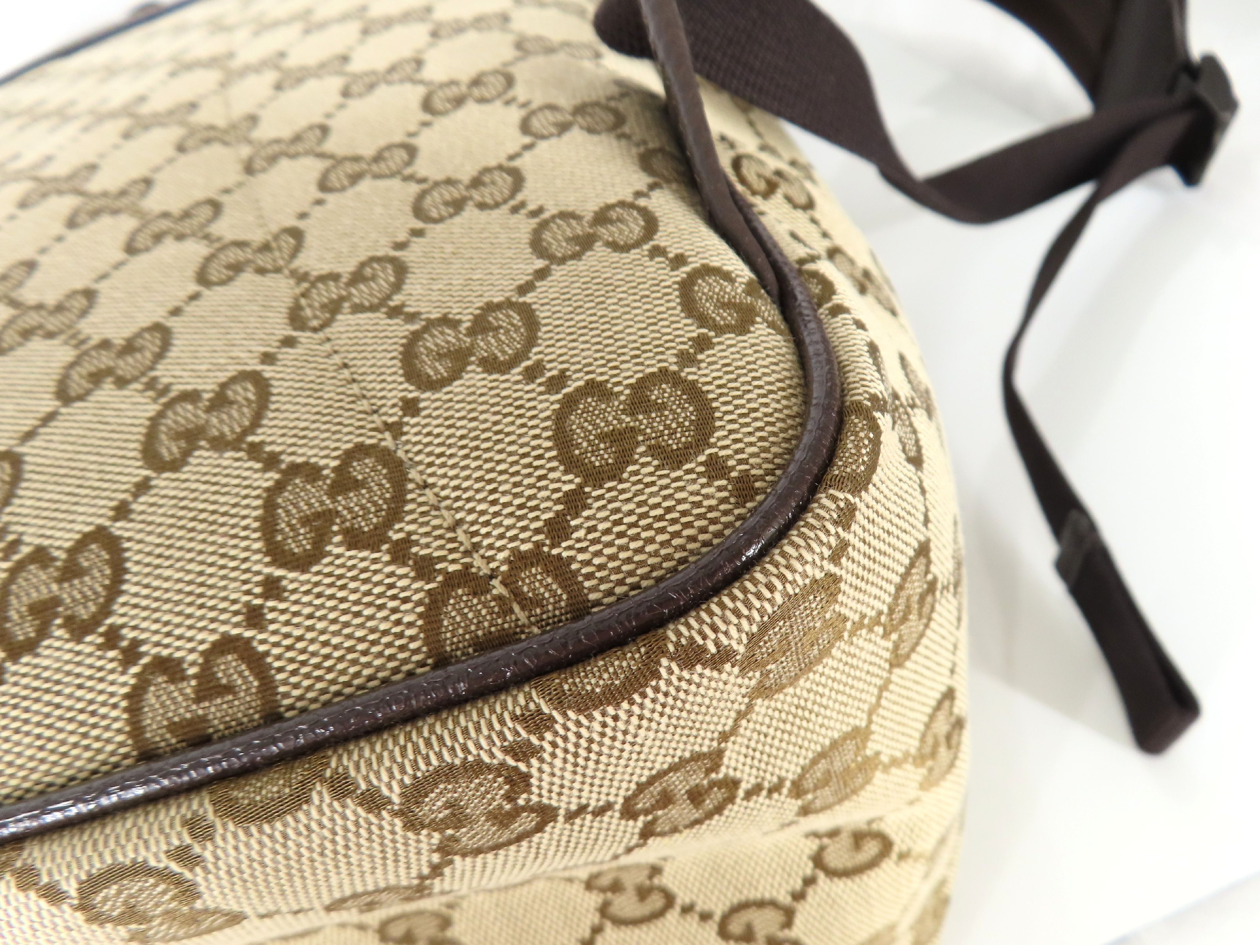 GG Canvas Backpack/Rucksack, Brown, 630914 (Outlet) — view 6