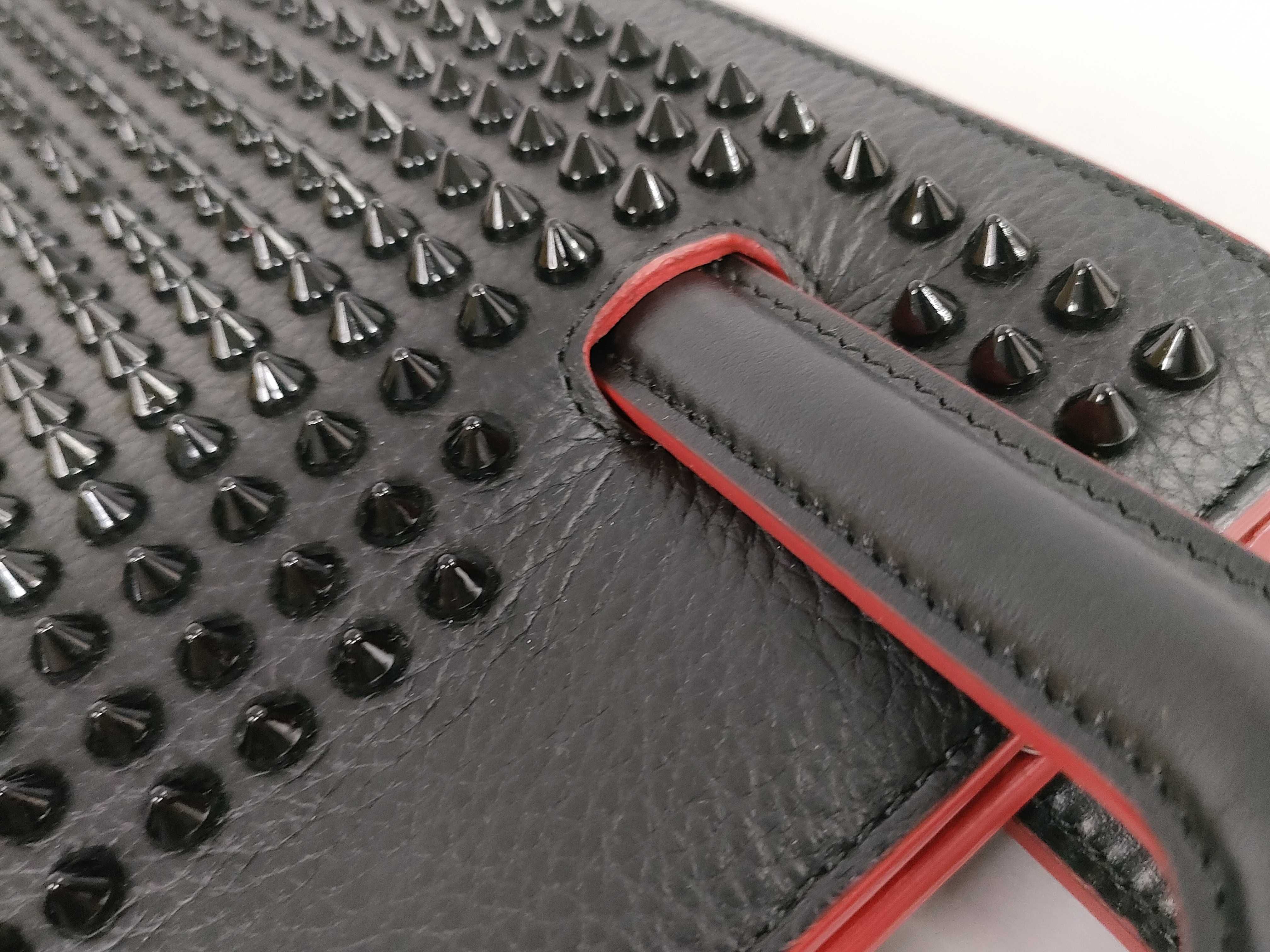Trick Track 1165005 Handbag, Leather, Black/Red — view 5