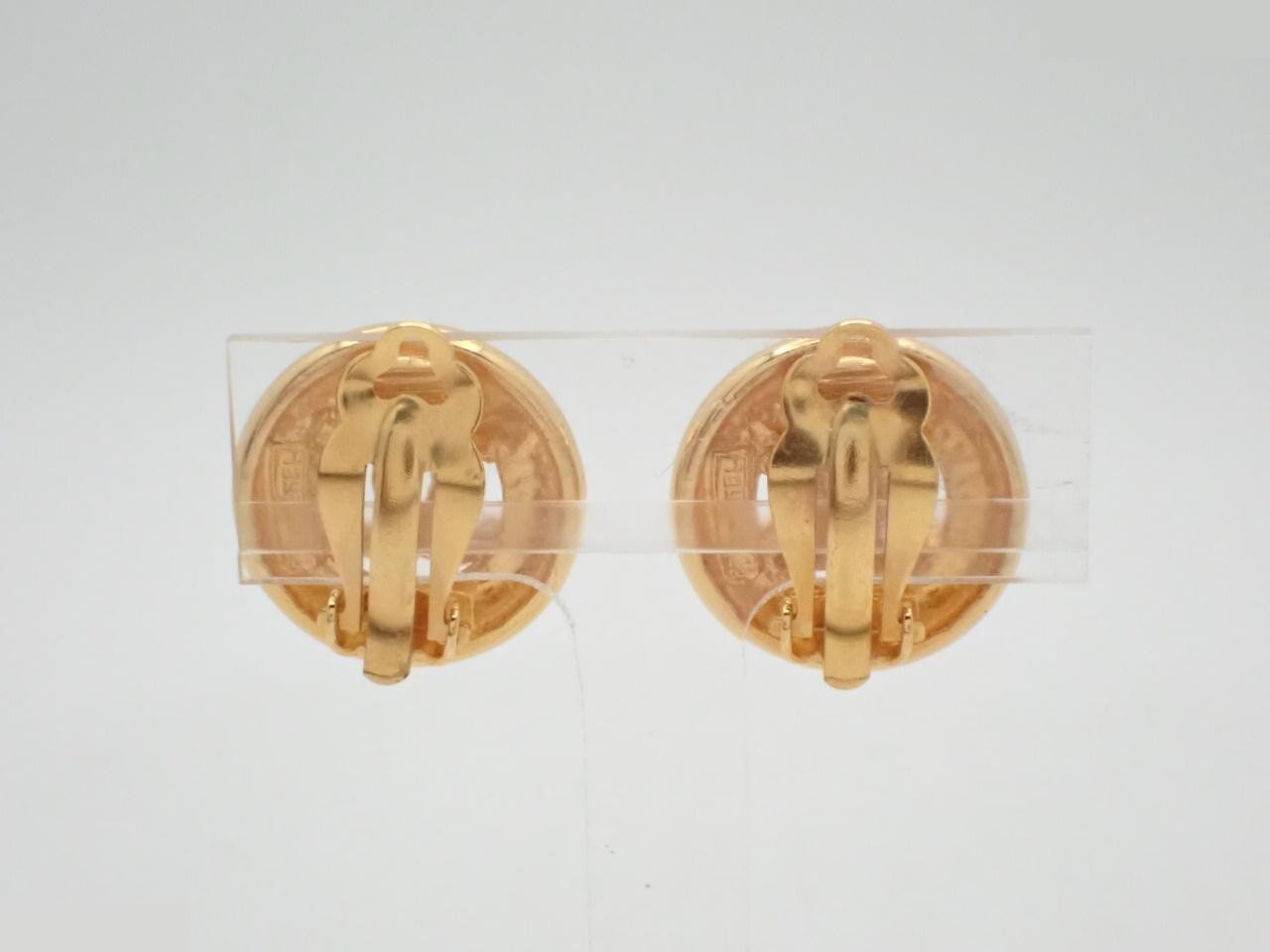 Gold earrings — view 2