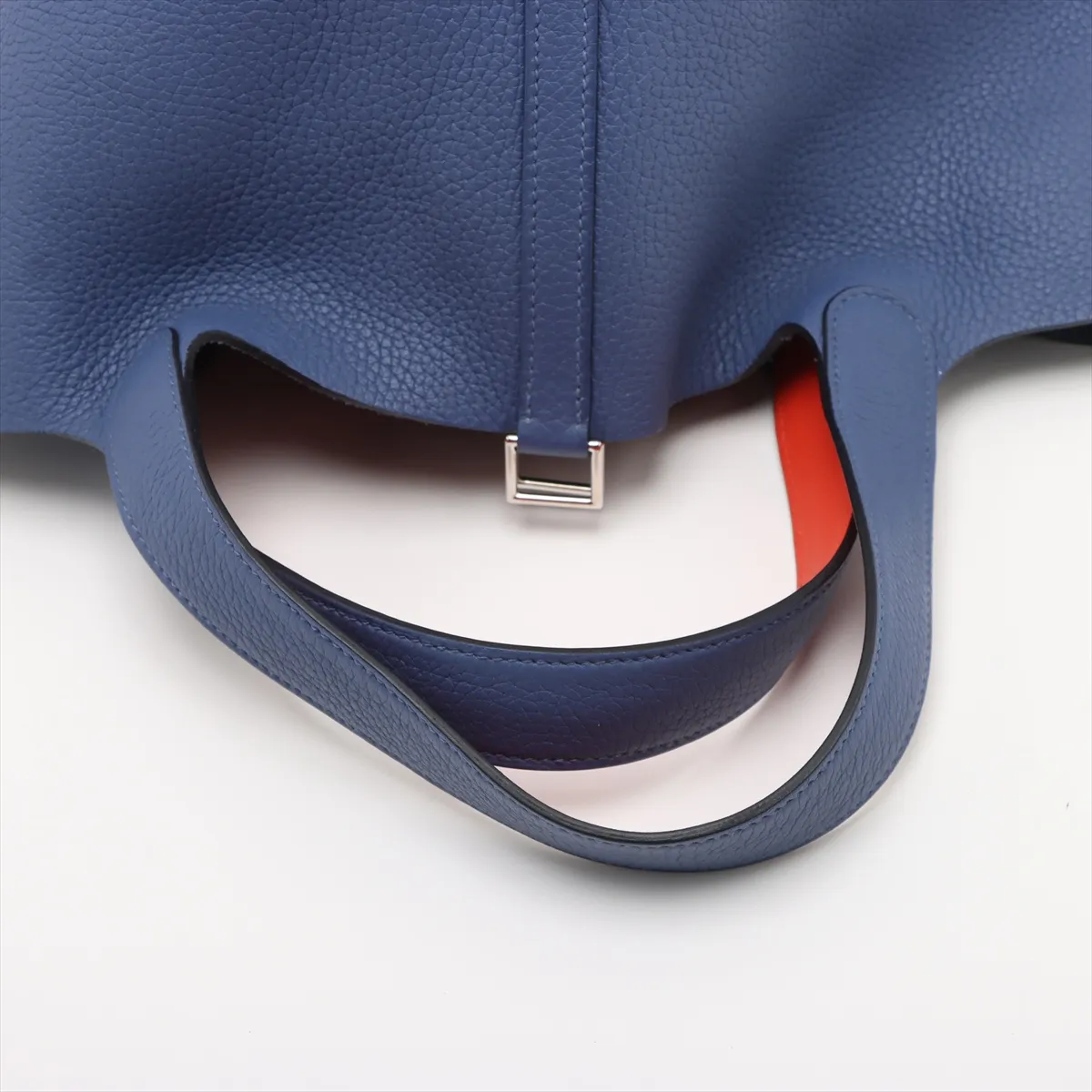 Hermès Picotin Lock 22 MM Eclat Taurillon Clemence x Veau Swift Blue Brighton x Capucines Silver Hardware C: 2018 — view 5