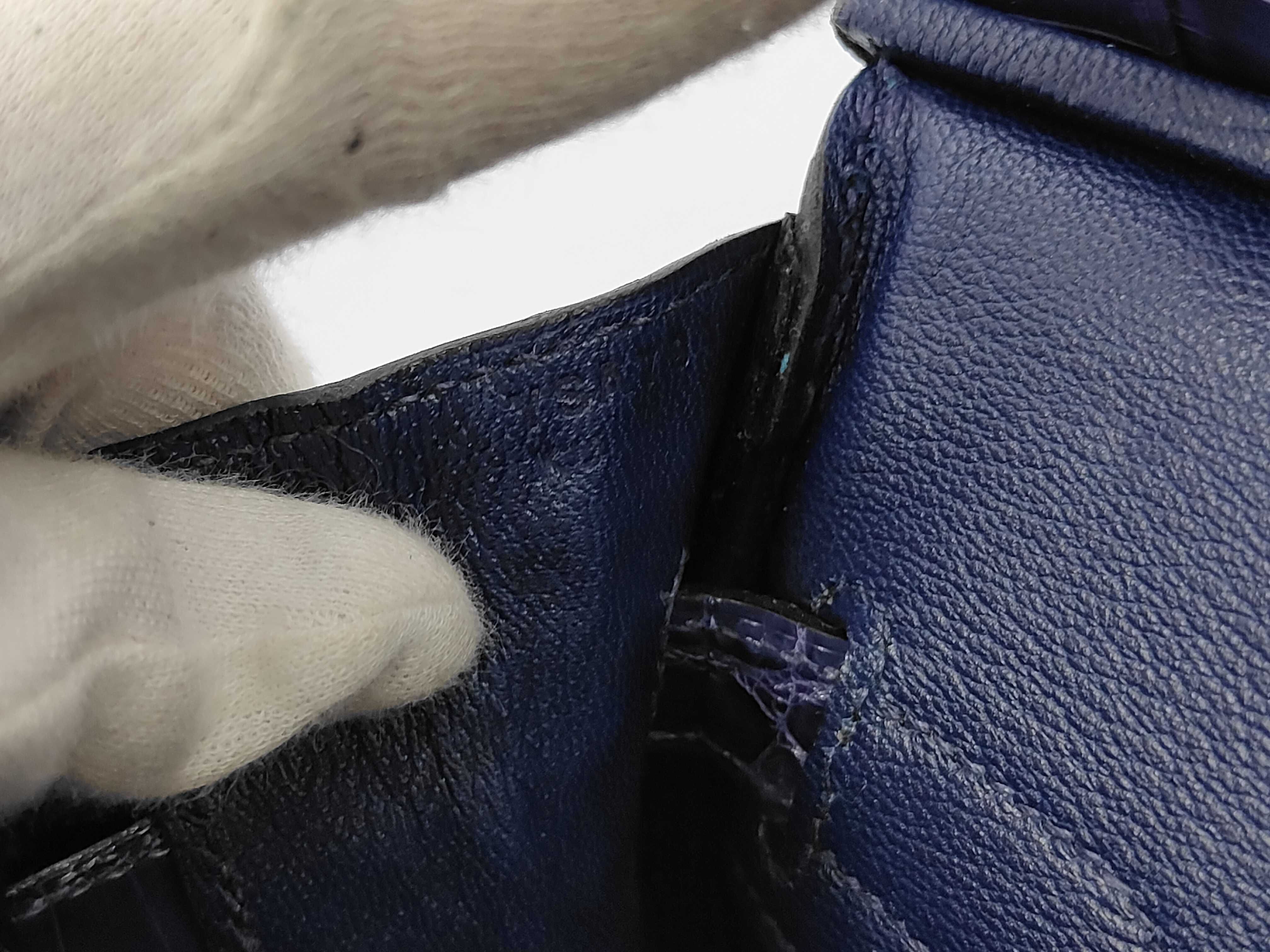 Birkin 30 Porosus Purple Handbag with Gold Hardware (Y stamp, 2020 model) — view 11