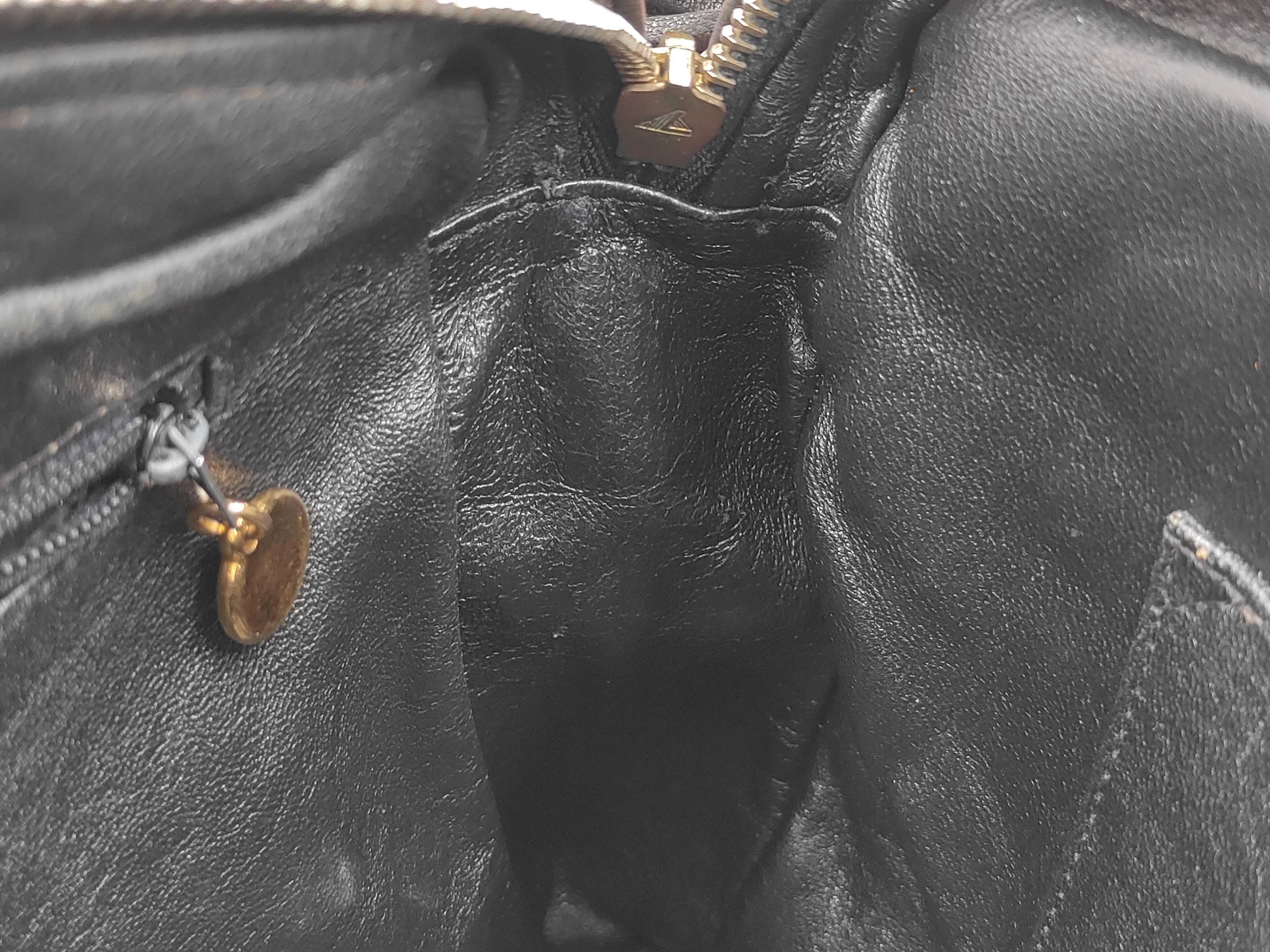 Coco Mark Lambskin Black Shoulder Bag (Serial Number 3) — view 12